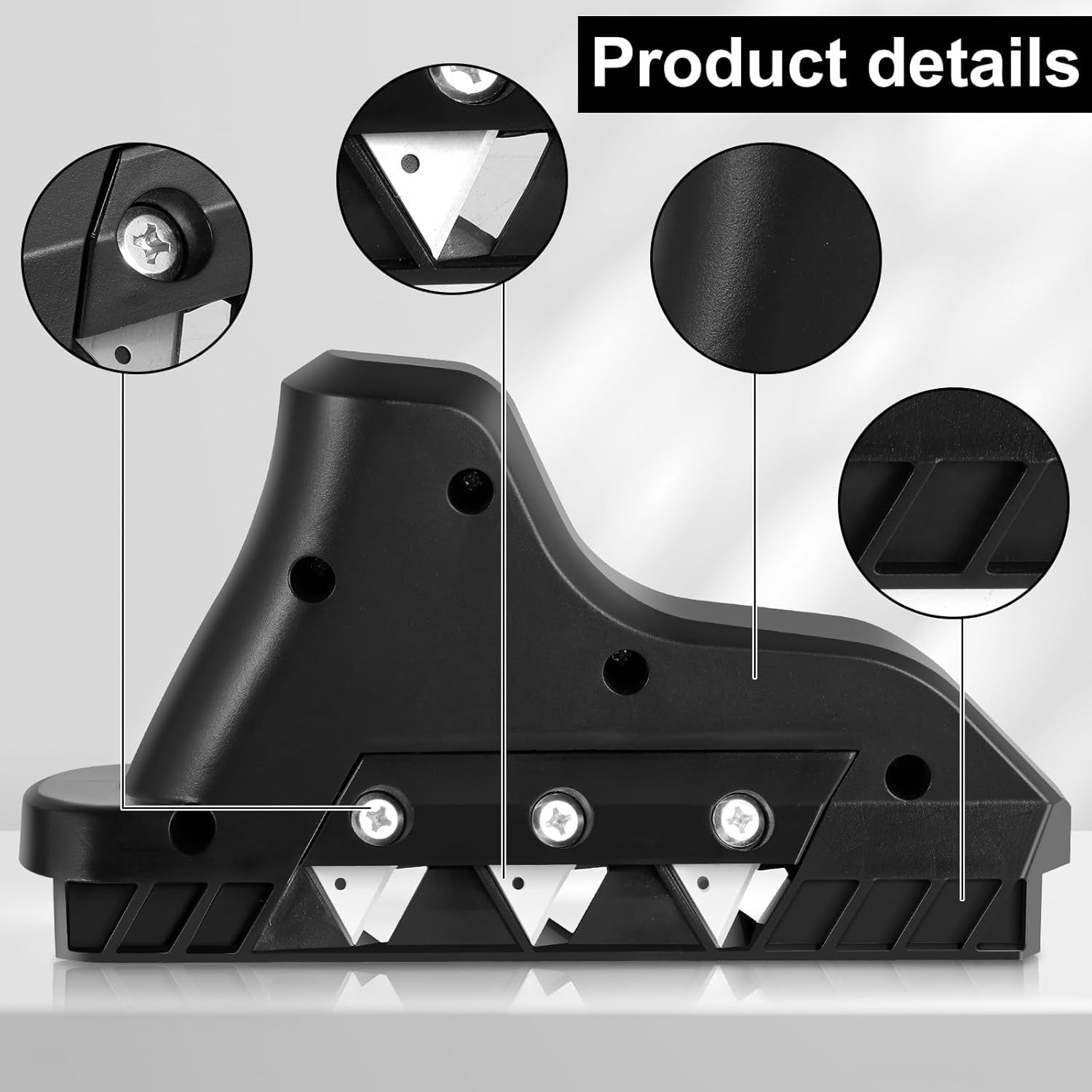 Plasterboard Fast Cutter Plasterboard Edger 45&deg; 60&deg; Gypsum Board Chamferer Planers Drywall Hand Cutting Tool with 10 Replacement Blades Storage Box image number 4