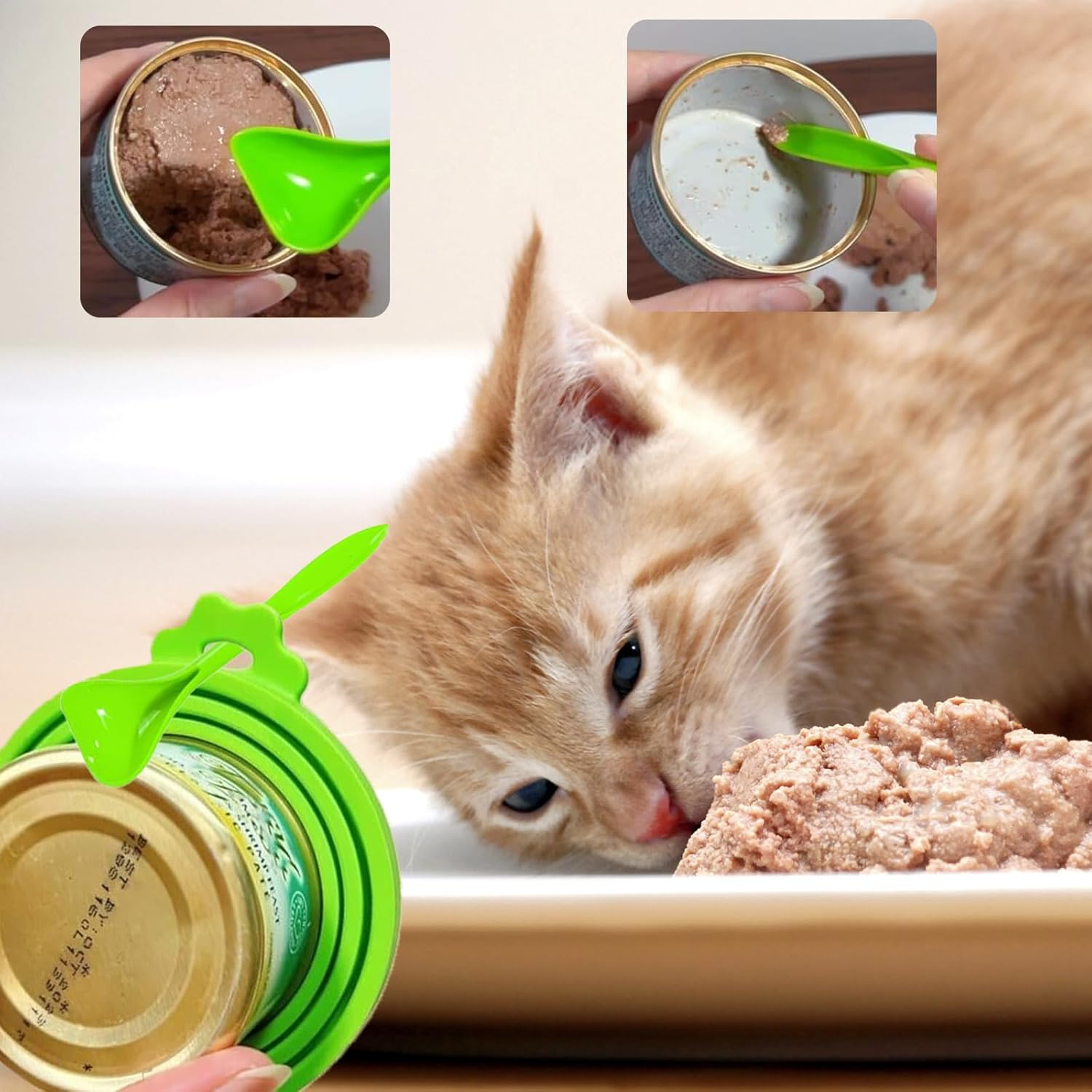 Silicone Lid for Cans for Dogs and Cats, Universal Silicone Can Lid for Pets, Pet Food Can Lid, Dishwasher Safe, 3-In-1 Universal Can Lid for Cat and Dog Food image number 5