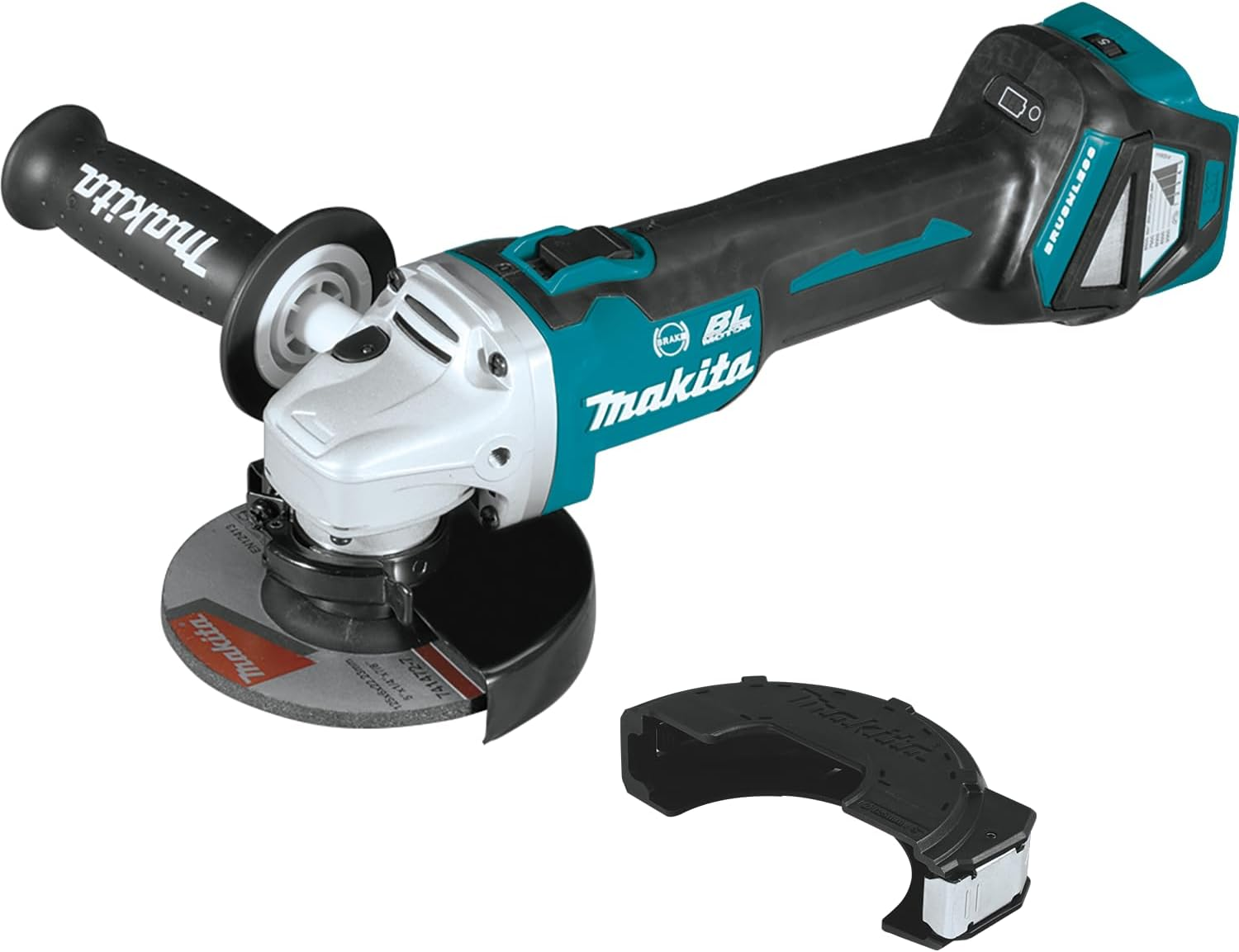 Makita DGA513Z 18V Li-Ion LXT Brushless 125Mm Angle Grinder - Batteries and Charger Not Included image number 4
