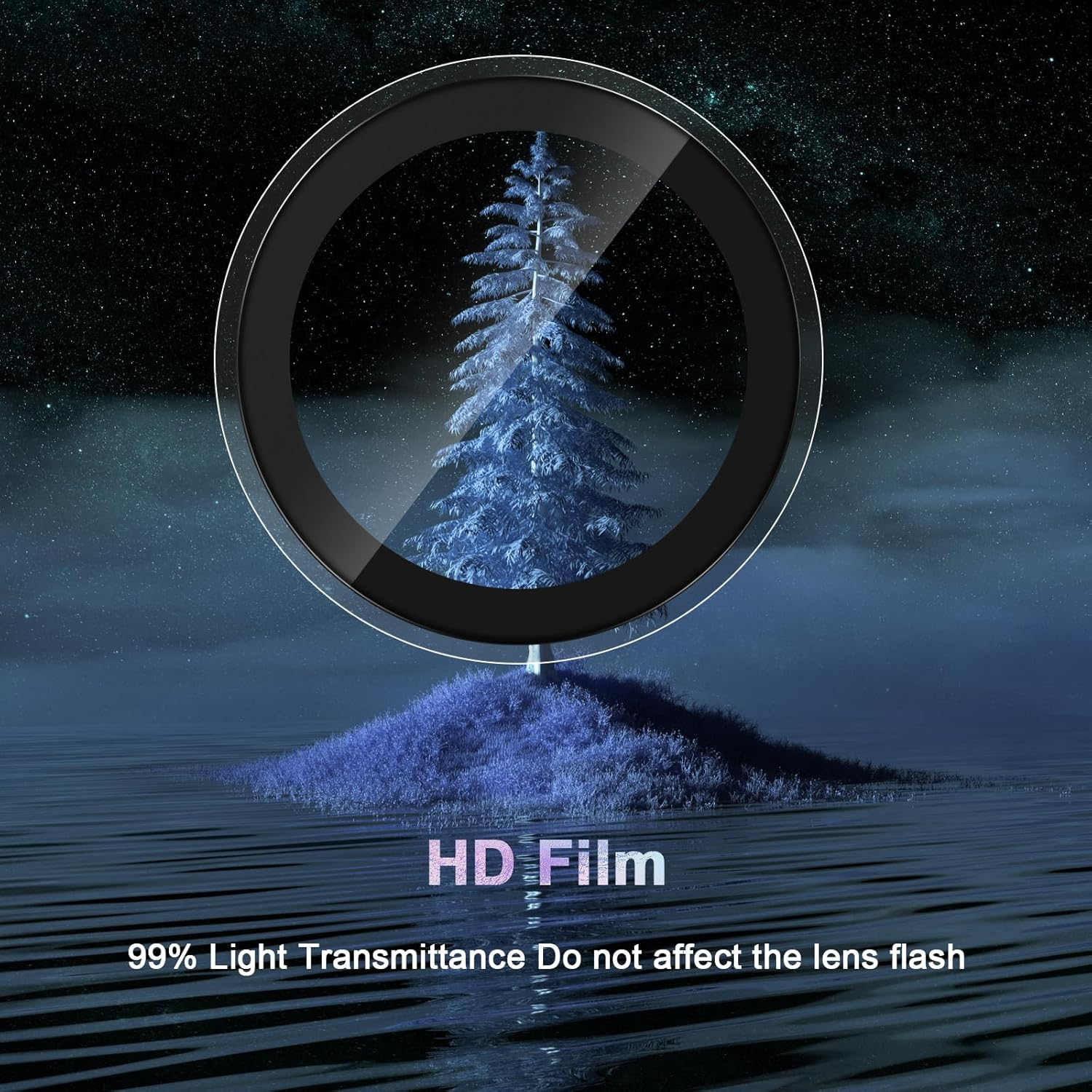 Lutree Tempered Glass Camera Protection for Iphone 17 Pro/Iphone 17 Pro Max, 9H Hardness, HD Individual Lens Film, Metal Ring + Protective Glass, Anti-Scratch Camera Protection, Transparent image number 2