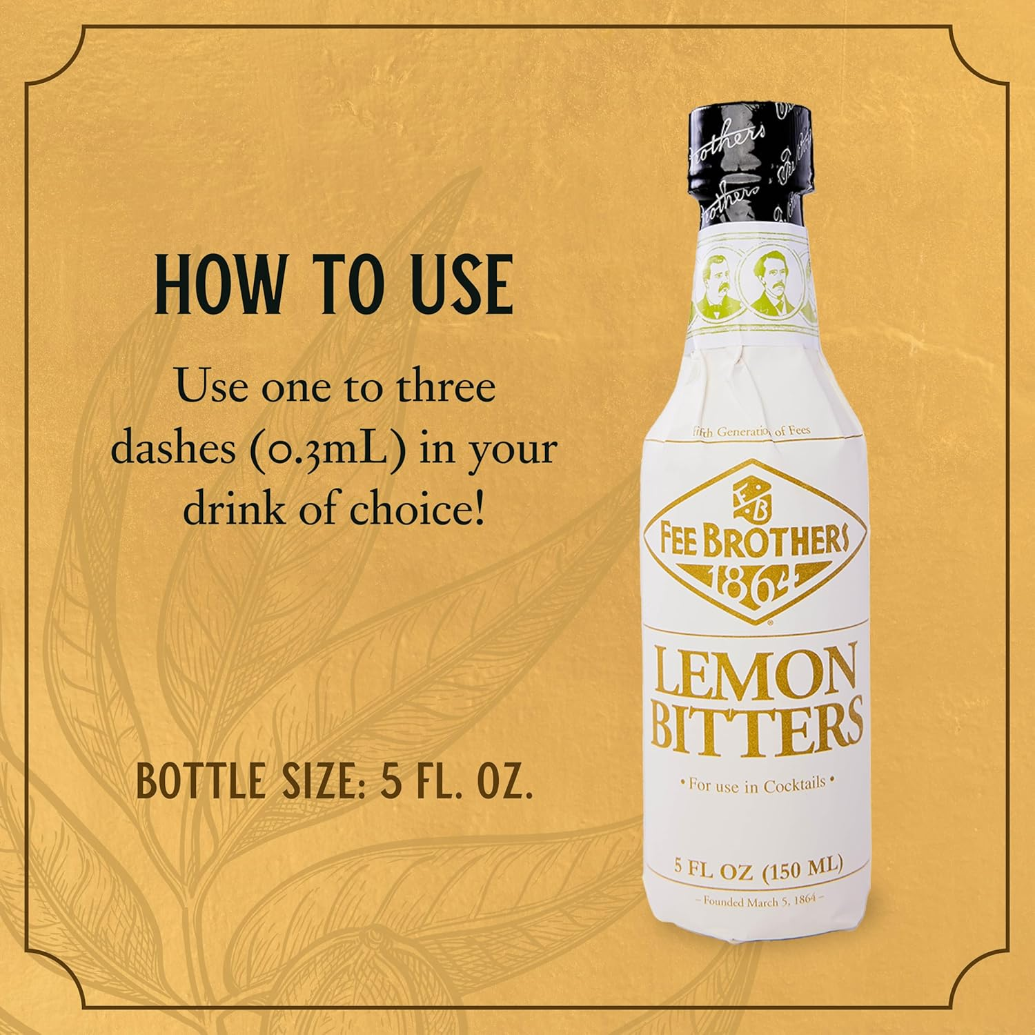 Fee Bros Bitters Lemon 150Ml image number 5