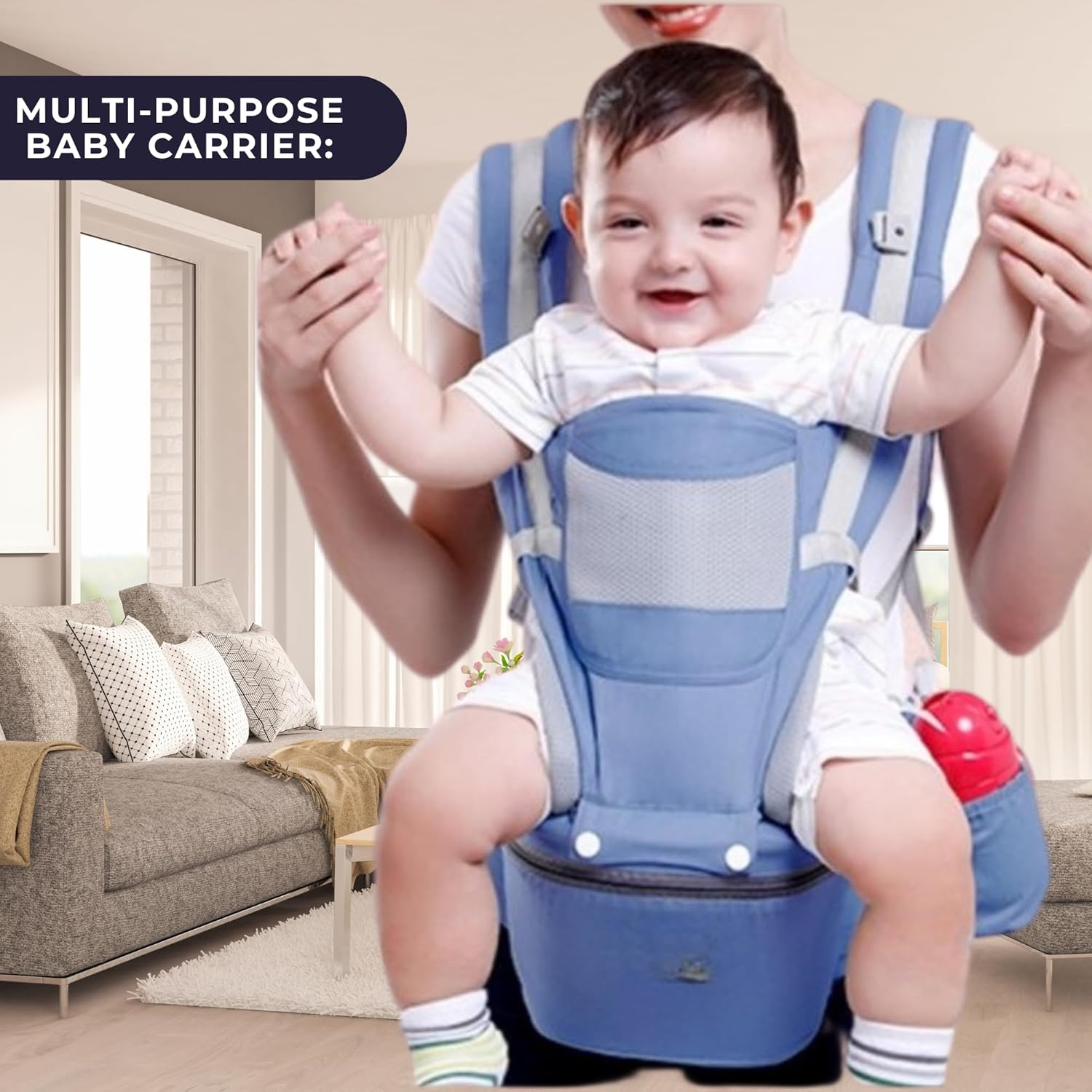 Baby Carrier -Make Every Outing with Your Baby Easy, Comfortable, and Safe with Our Premium Ergonomic Baby Carrier, Designed to Support Both You and Your Little One! image number 1