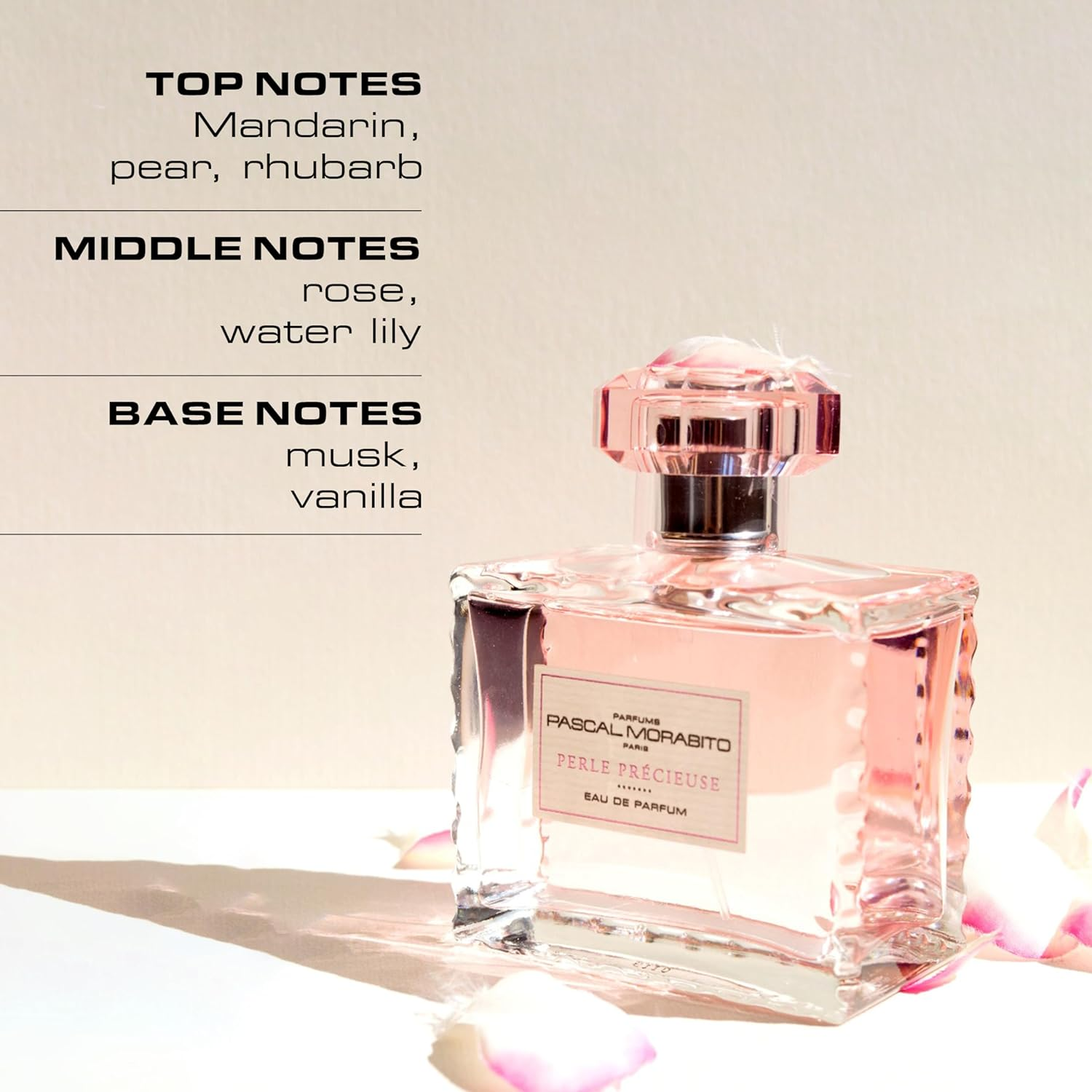 Pascal Morabito - Perle Precieuse- 3.4 Oz Eau De Parfum - Fragrance Mist for Women - Powdery Floral Musk Scent - Perfume Spray with Mandarin, Pear, Rose, Musk, Vanilla Accords image number 2