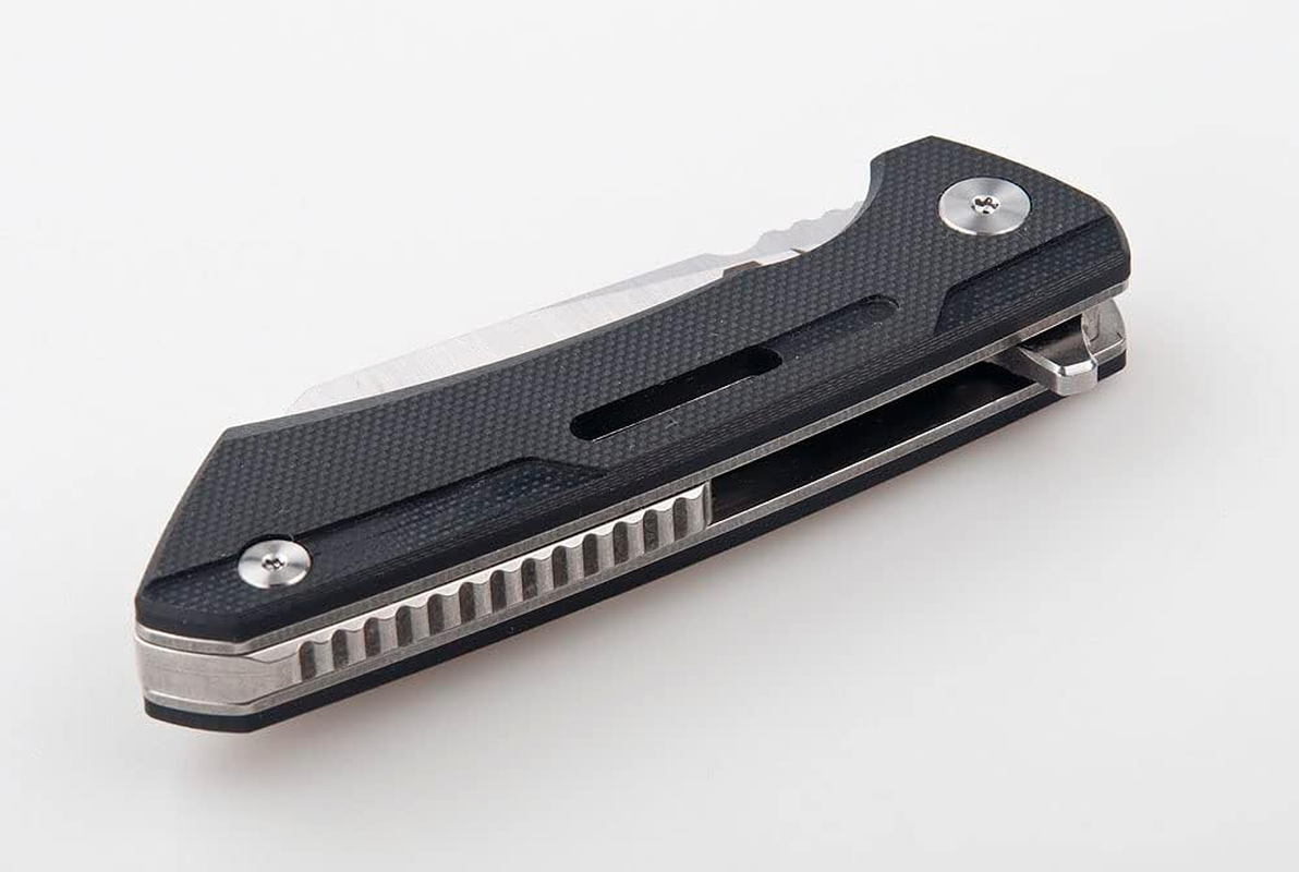 Pocket Folding Knife, 2.5 Inch 5Cr13 Stainless Steel Blade, Black G10 Handle, Small Knife for Everyday Carry Outdoor Camping image number 6