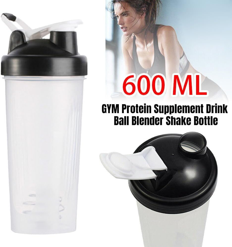 3X Gym Protein Supplement Drink Ball Blender Mixer Shaker Shake Bottle 700Ml image number 3