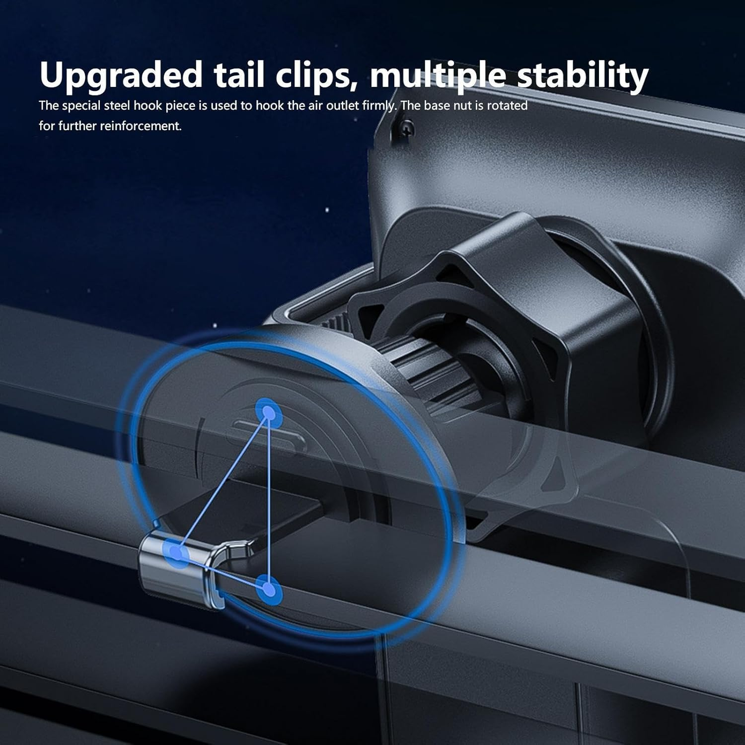 Car Mount Wireless Charger, Fast Charging 15W Car Phone Holder Charger Super Magnetic, Car Mount Bracket with Air Vent and Magnetic Wireless Charging, Hiding Hovering Car Mount Puchen image number 6