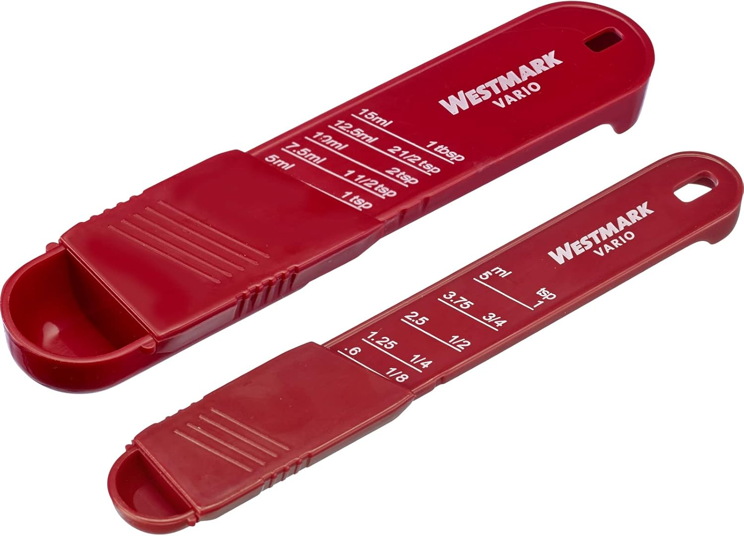 Westmark Woody Measuring Spoons Set - 4 Premium Measuring Spoons with Lettering, Ideal for Dry Ingredients and Spices, 1, 1/2 and 1/4 Teaspoon plus 1 Tbsp - Bamboo, Set of 4