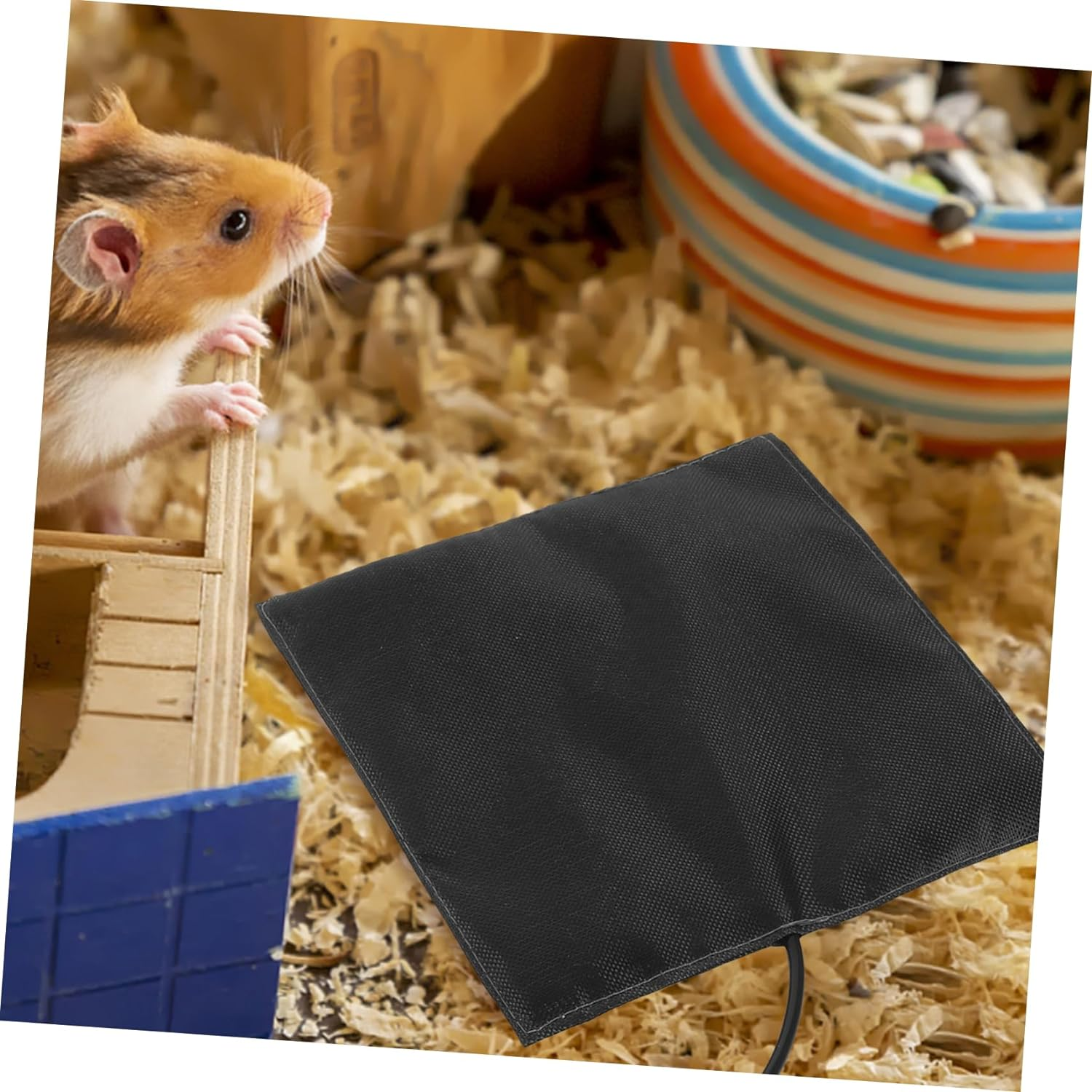 DOITOOL USB Heating Pad for Small Pets Carbon Fiber Thermal Mat for Hamsters Reptiles Birds and Rabbits Portable Lightweight Pet Heat Cushion for Winter Warmth image number 4