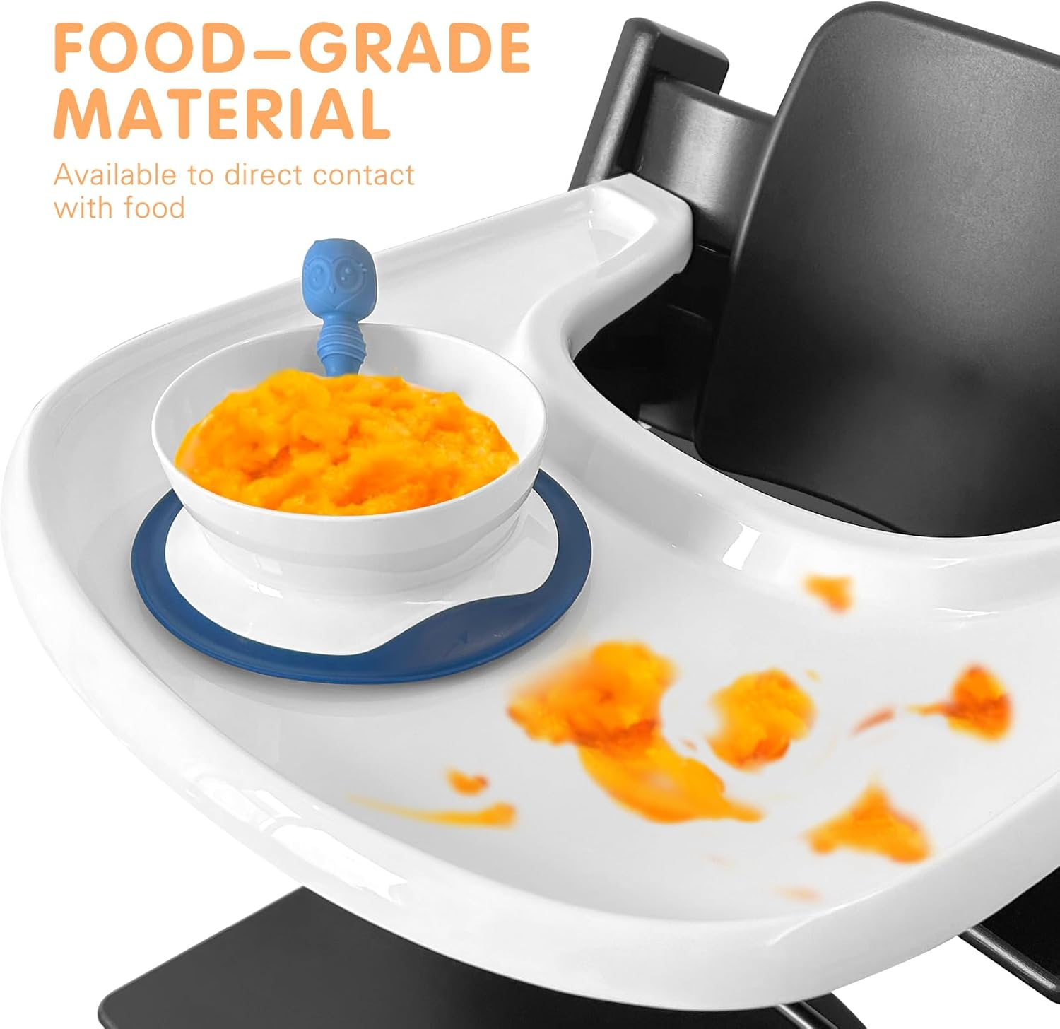 Stokke Tripp Trapp Compatible High Chair Tray with Powerful Suction Surface image number 4