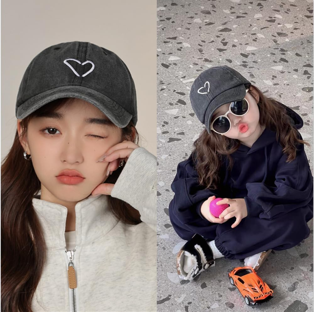 2PCS Parent-Child Hat Mother Child Daughter Son Baby Family Hat Retro Baseball Cap Adjustable Fashion Snap Cap Unisex Style Headwear image number 1