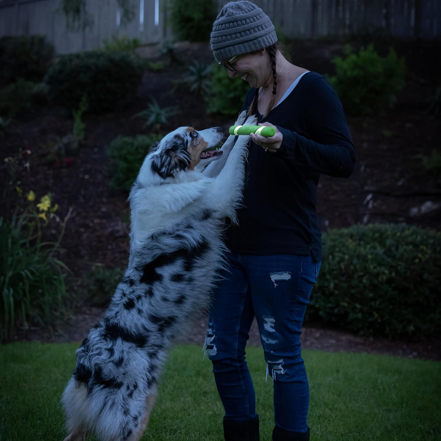 Chuckit! Max Glow Dog Toy Ultra Fetch Stick Dog Throw Toy for Interactive Play Glow in the Dark image number 5