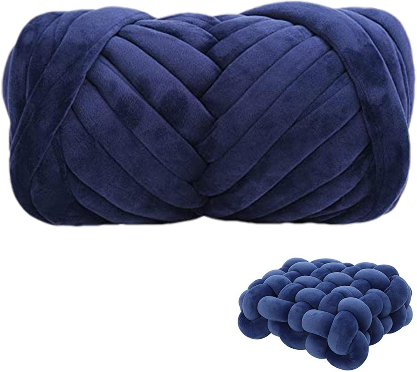 T-Shirt Yarn | Giant Yarn for Blanket Pillow | 1 Roll/20 Yards Chunky Yarn for Arm Knitting Crochet for Making Blankets, Doormats, Cat Houses, Cushions, Pillows, image number 6