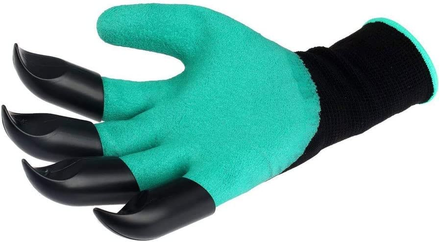 Garden Gloves with Fingertips Claws for Women and Men Outdoor Digging Gardening Planting Weeding Seed Protective Work Gloves image number 3