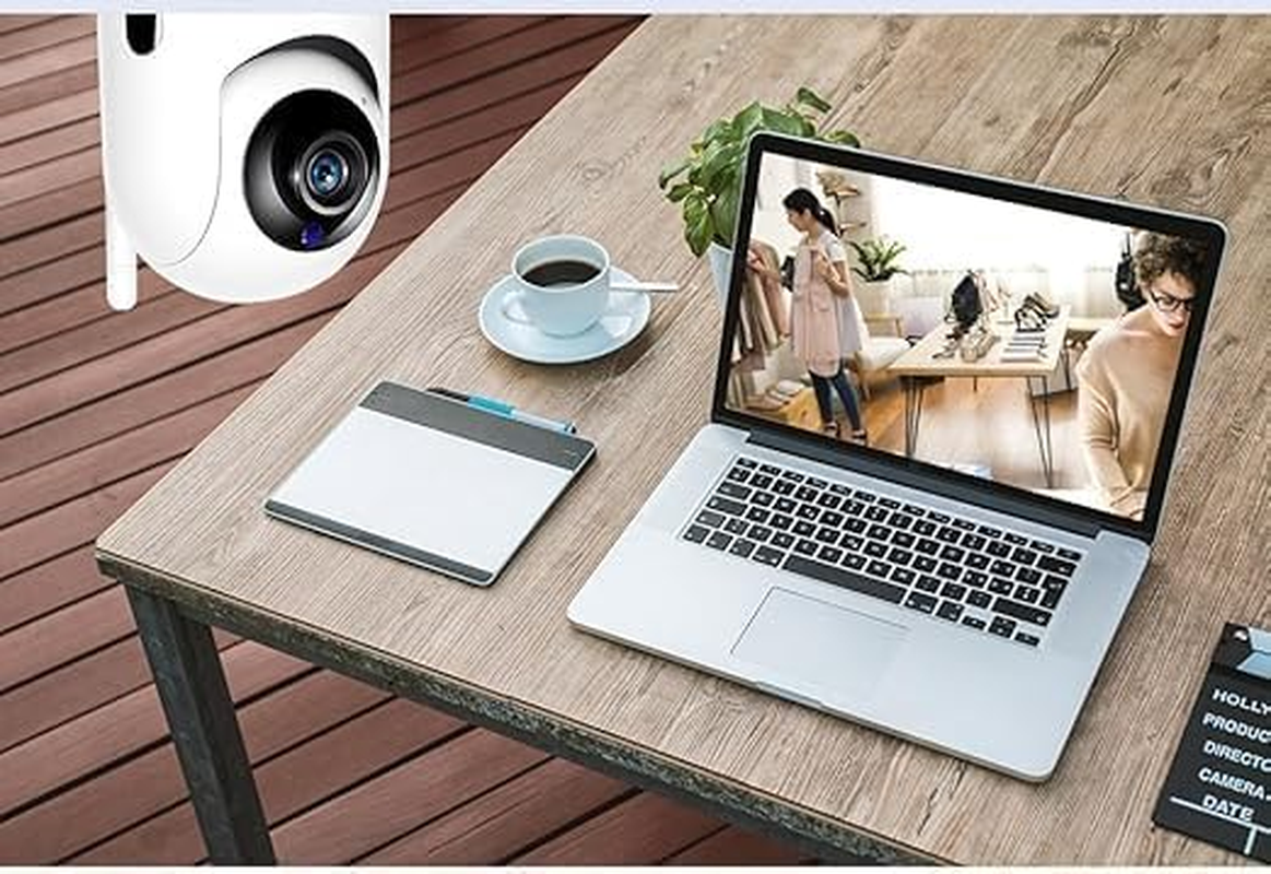 Indoor Surveillance Camera, Indoor Surveillance Camera, Wi-Fi Camera, Motion Detection, Two-Way Audio, 360&deg; for Babies/Pets