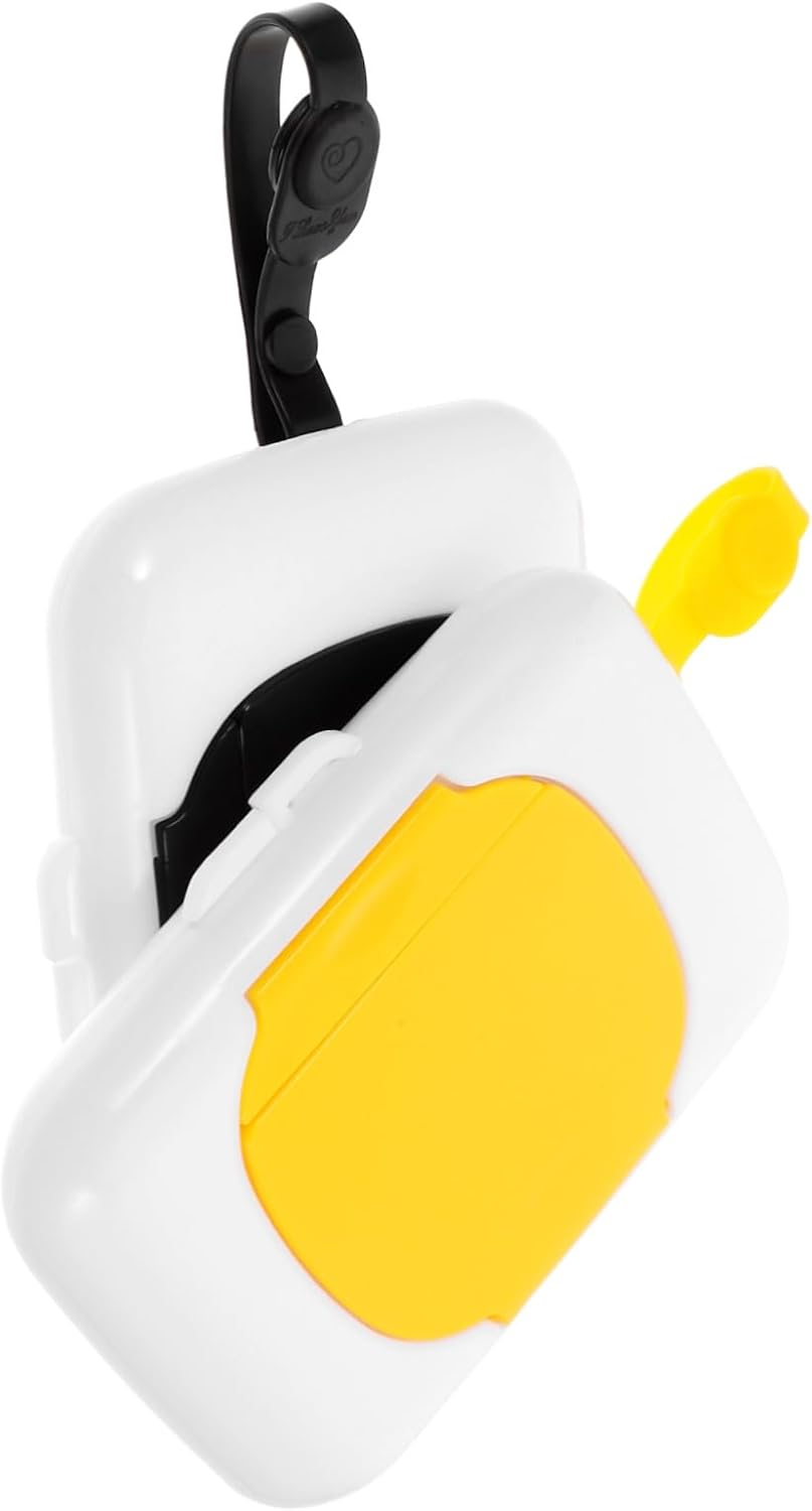 CANIGHT 2Pcs Portable Wipe Dispenser Refillable Travel Wet Tissue Holder for Go Use Compact and Design For image number 2