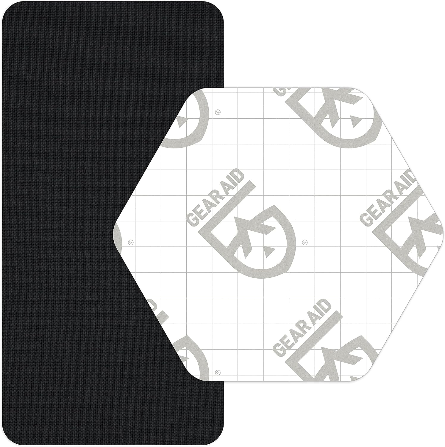 GEAR AID Tenacious Tape Gore-Tex Fabric Patches for Quickly Fixing Holes and Tears in Jackets, Gloves, Rain and Ski Pants | Black | 2.5&rdquo; X 2.8&rdquo; Hexagon, 2.5&rdquo; X 4&rdquo; Rectangle, 2 Patches
