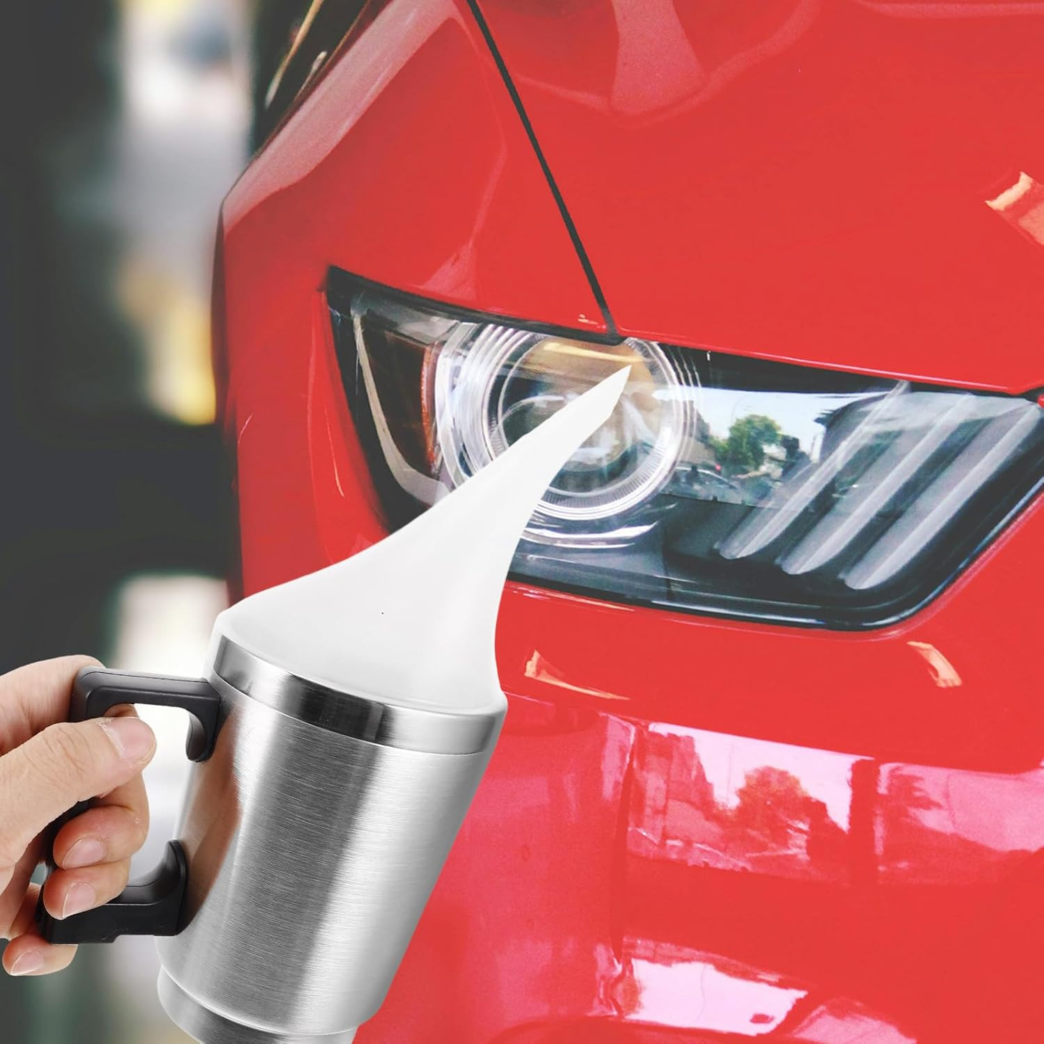 Parliky Headlight Restoration Kit with Heating Cup, Car Headlamp Repair Set for Scratch Removal and Lens Polish, Automotive Headlight Cleaner Suitable for Vehicle Lens Maintenance image number 3