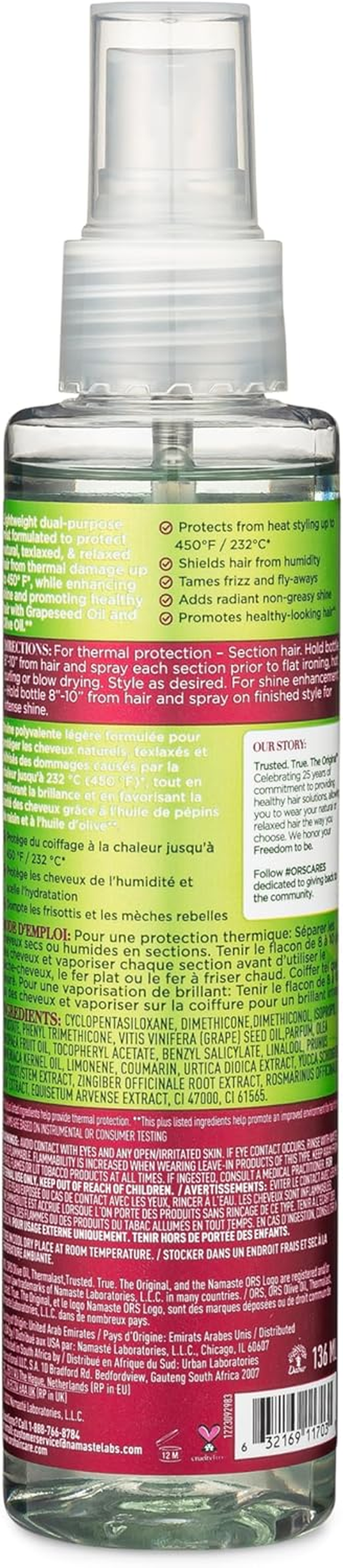 ORS Olive Oil 2-N-1 Shine Mist & Heat Defense image number 2