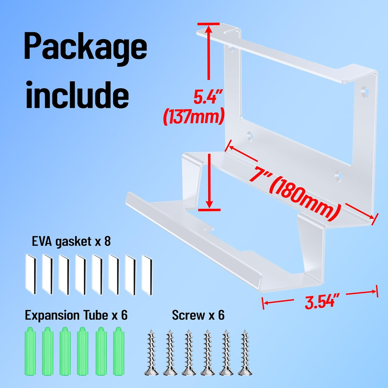 Starlink Gen 3 Mount,Starlink Gen 3 Router Wall Mount,Starlink Internet Kit Satellite, Stainless Steel Starlink Mount for Starlink Router,Starlink Accessories for Home,Office,Rv,Boat image number 4