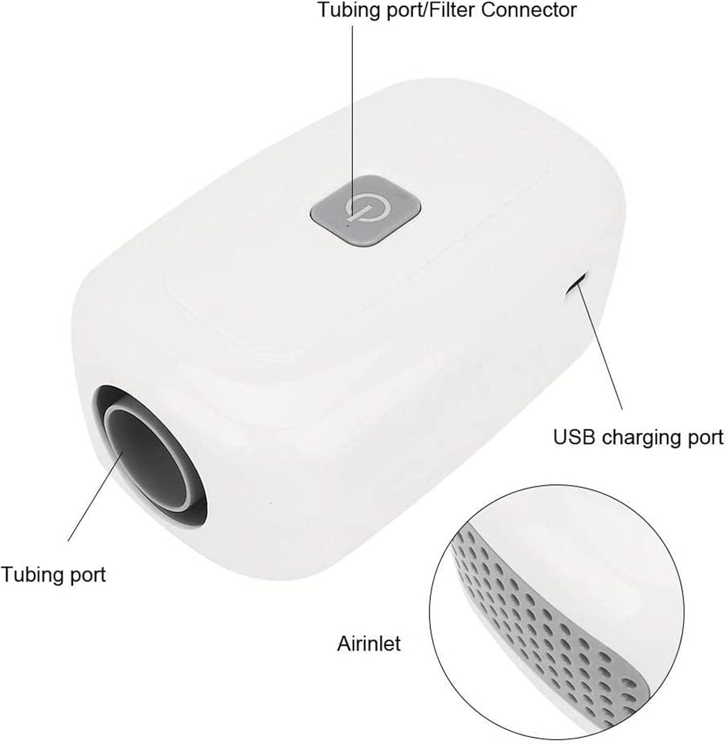 Cpap Cleaner and Sanitizer, Portable CPAP Sanitizer, Air Tubes Clean for Cpap Machine, Tube, with Sanitizing Bag and Adapters/Usb image number 4