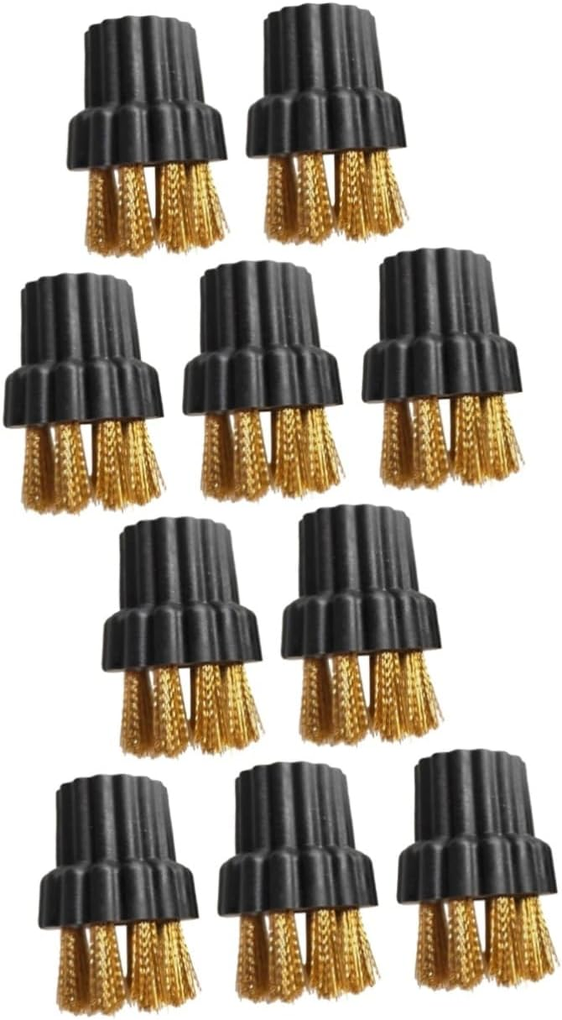 NOLITOY 10Pcs Steam Cleaner Accessories Long Handled Scrub Brush Multi-Purpose Cleaning Brush for Household Appliances Steam Cleaning Tool