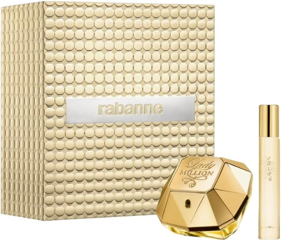 Paco Rabanne Lady Million 2 Piece Gift Set (EDP Spray 80 Ml + EDP Spray 20 Ml)