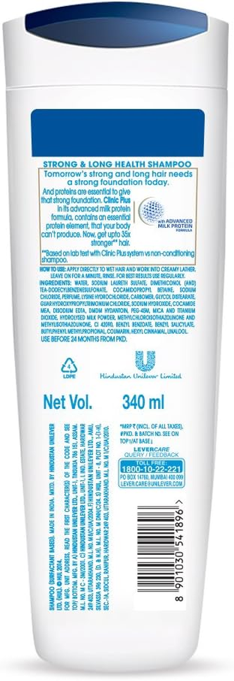Clinic plus Strong & Long Health Shampoo, 340 Ml image number 5