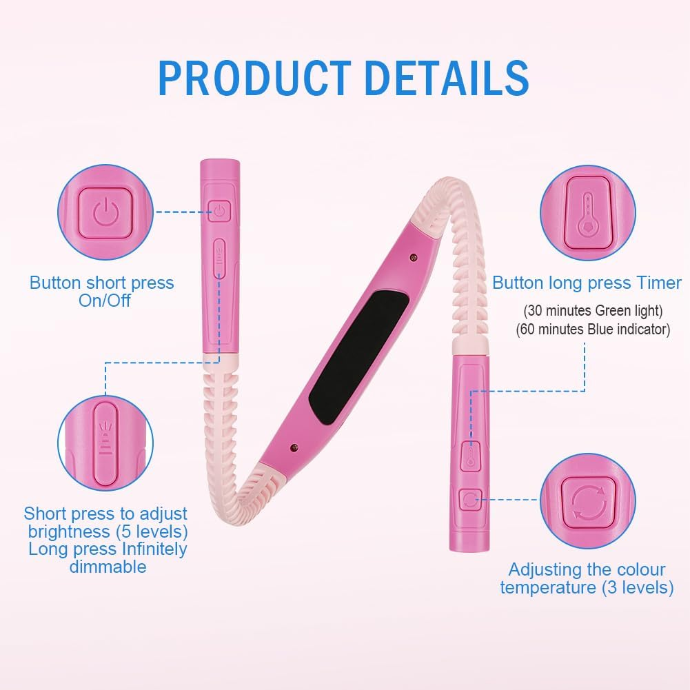 AUAUY Neck Lamp-Pink image number 5