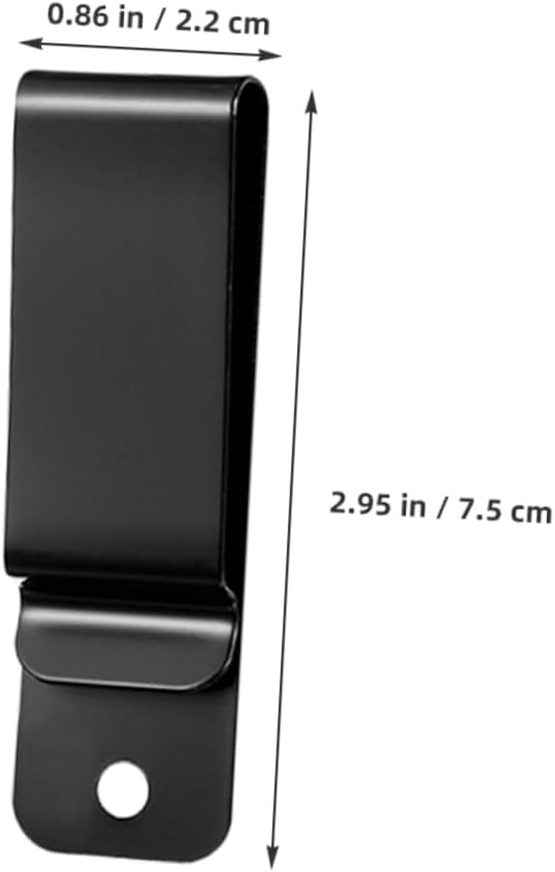 FOYTOKI Metal Belt Clip Keyring for Phone and Wallet Stylish Stainless Steel Outdoor Bag Clip Multi-Functional Sling Strap Secure Travel Accessory