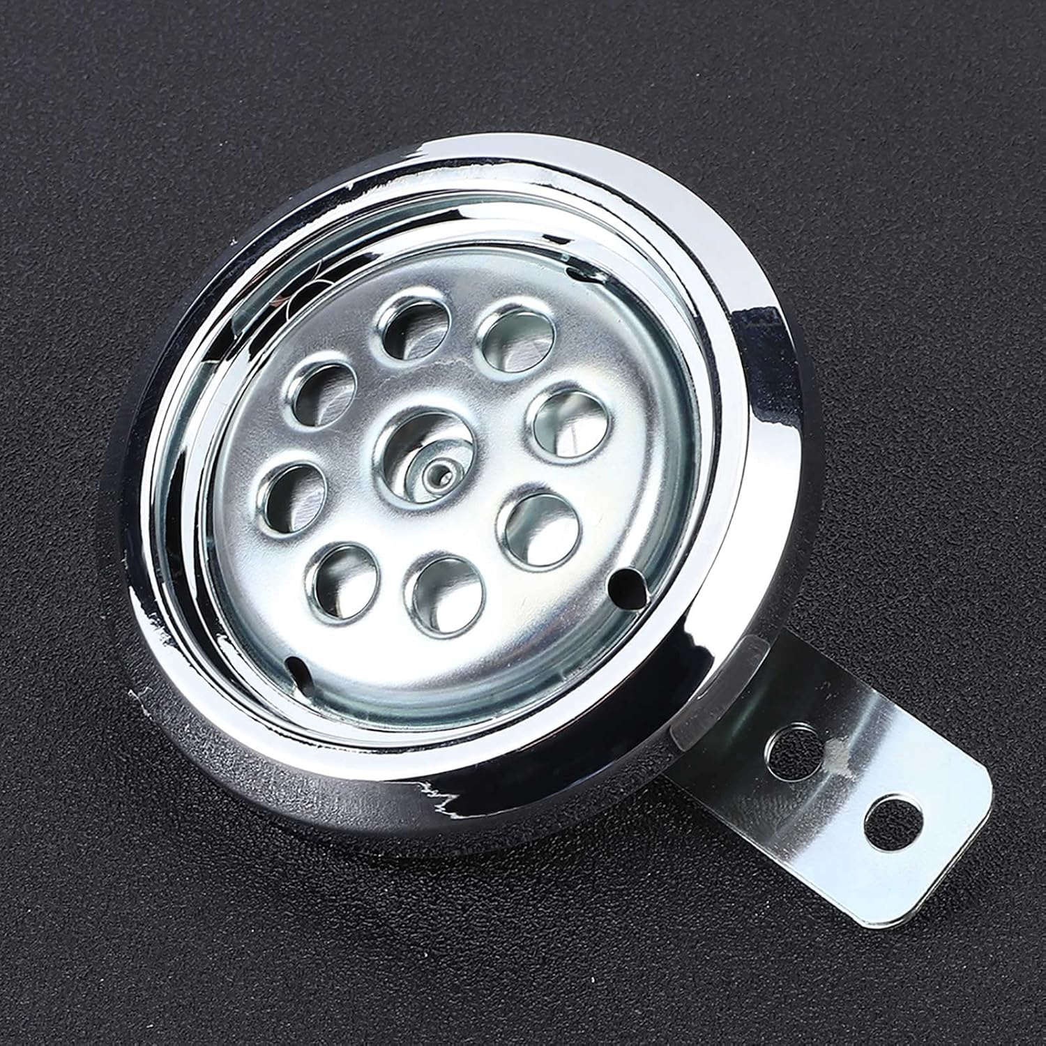 Universial Motorcycle Horn, Motorcycle Waterproof Horns Loud Kit Waterproof round Super Loud Horn Speakers 105Db Loud 12V 85Mm with Chrome Cover Accessories image number 4