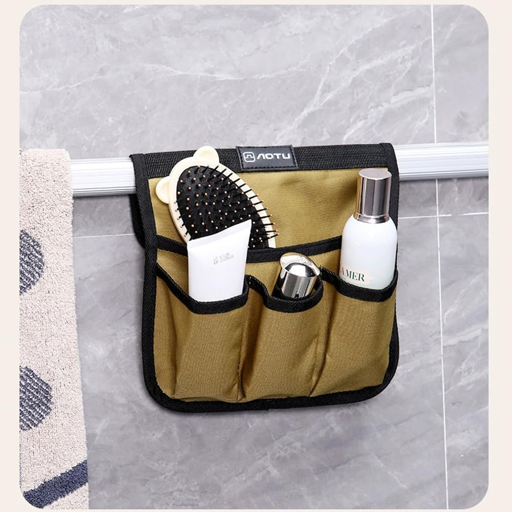 Beach Chair Armrest Bag, Chair Storage Bag Portable Double Layer Camp Chair Side Pocket Storage Bag, Storage Portable Beach Chair Side Organizer for Beach Chairs, Camping Chairs and Garden Chairs image number 2