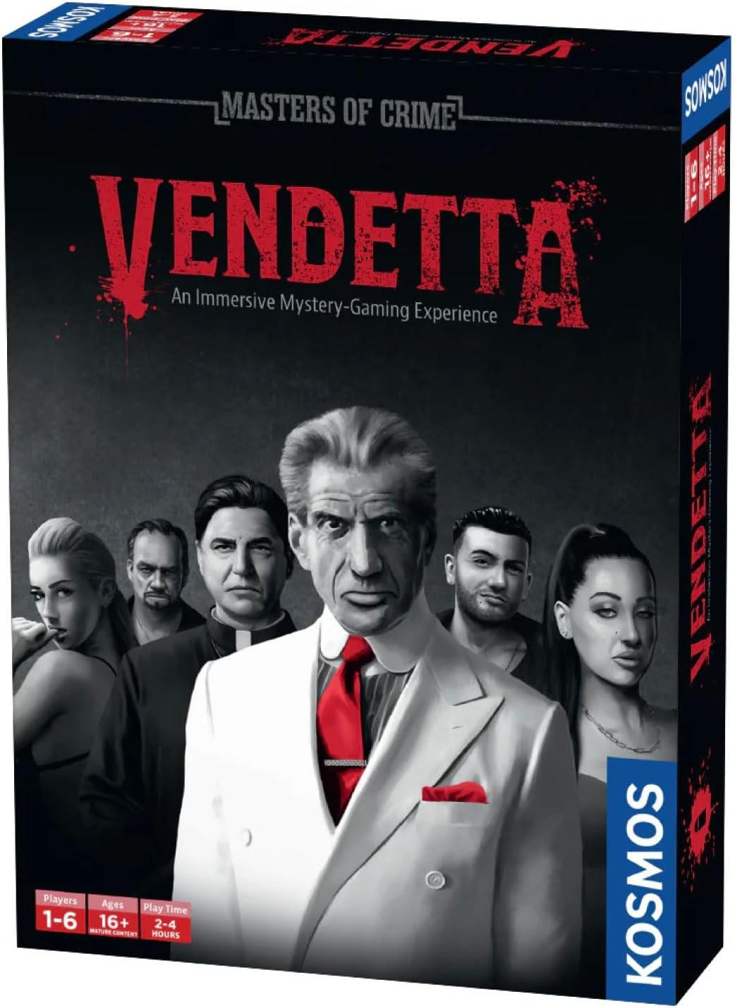 Thames & Kosmos Masters of Crime: Vendetta | Murder Mystery Game | Mafia | Co-Op Game | 1+ Players | Ages 16+ image number 1