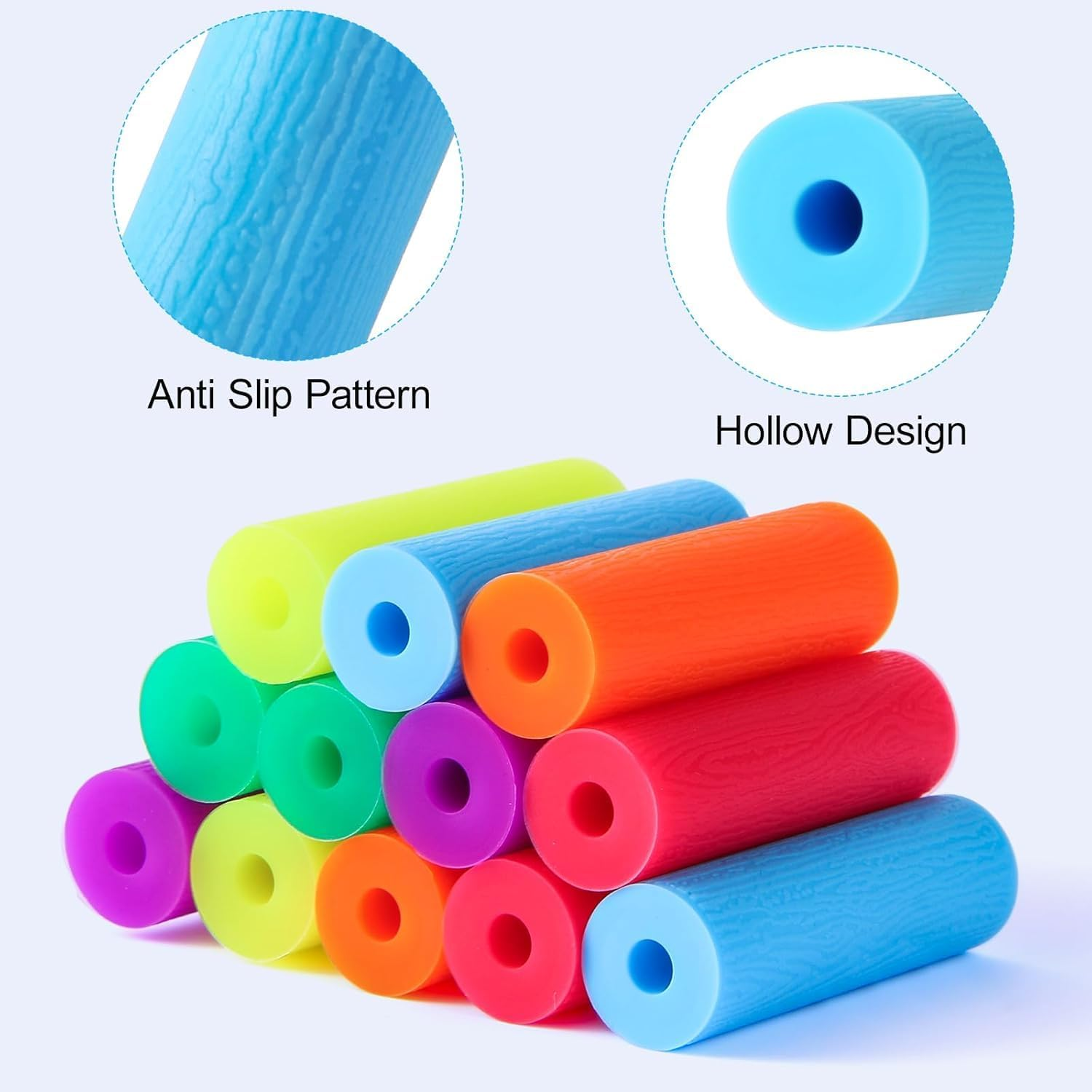 12PCS Aligner Chewies for Invisalign & Retainers, Orthodontic Chewies with Travel Case - Dental Seaters Chompers for Teeth Aligners Trays (Multicolor) image number 5