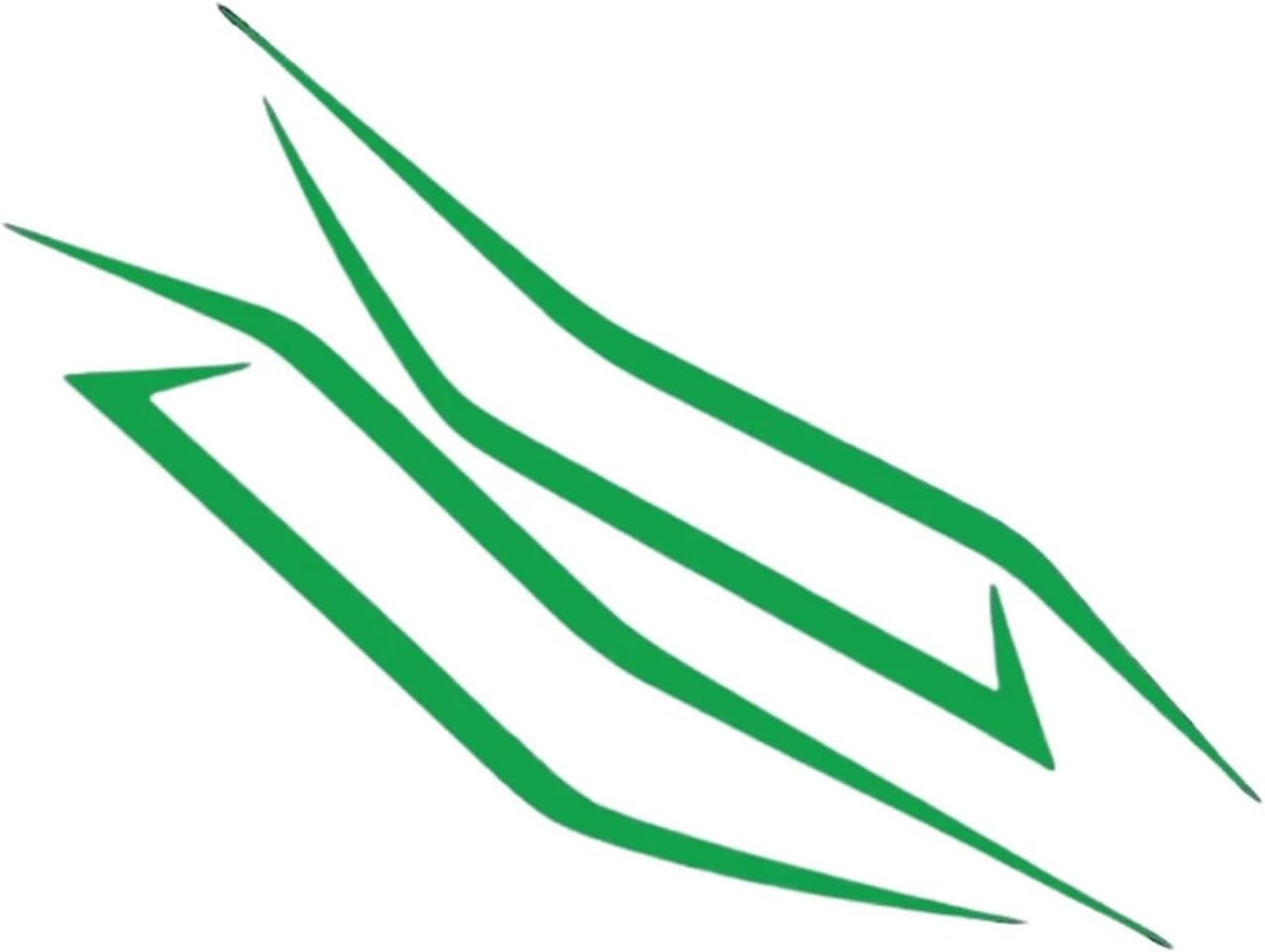 4PCS Motorcycle Fairing Sticker Decoration Reflective Cool Front Pull Headlight Decals Compatible with Ninja NINJA400 H2 H2Sx(Green)