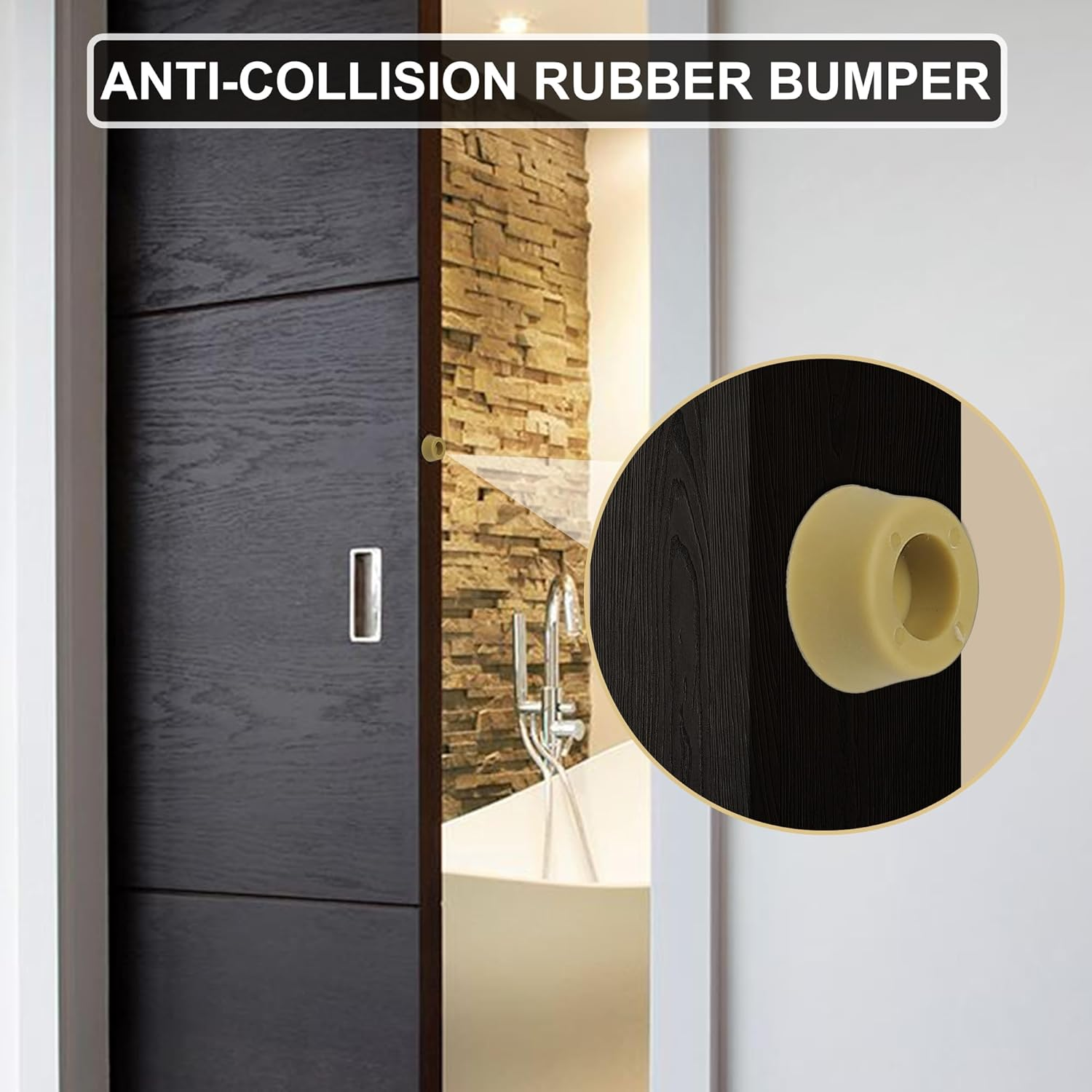 Maxxgeek Sliding Pocket Door Top Hanger Rollers Fit Johnson Part #1125 & #1500 Hardware Kit, 1'' Nylon Ball Bearing Wheels, 200Lbs Weight Capacity, 2 Pack image number 2