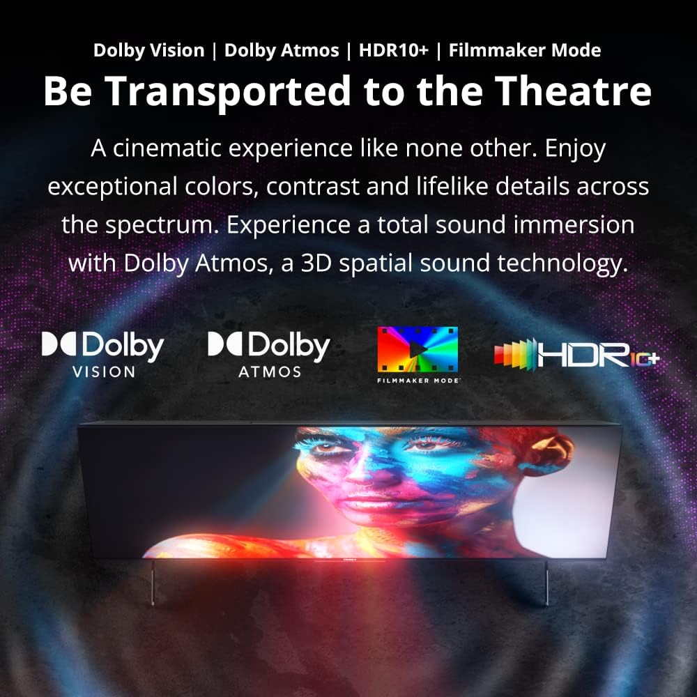 PRISM+ Q55 Ultra | 4K QLED Google TV | 55 Inch | Google Playstore | HDR10+ | IPS Panel | Zerobezel | 4K Netflix & Youtube | Dolby Audio | DTS Trusurround | Digital TV | Wifi image number 4