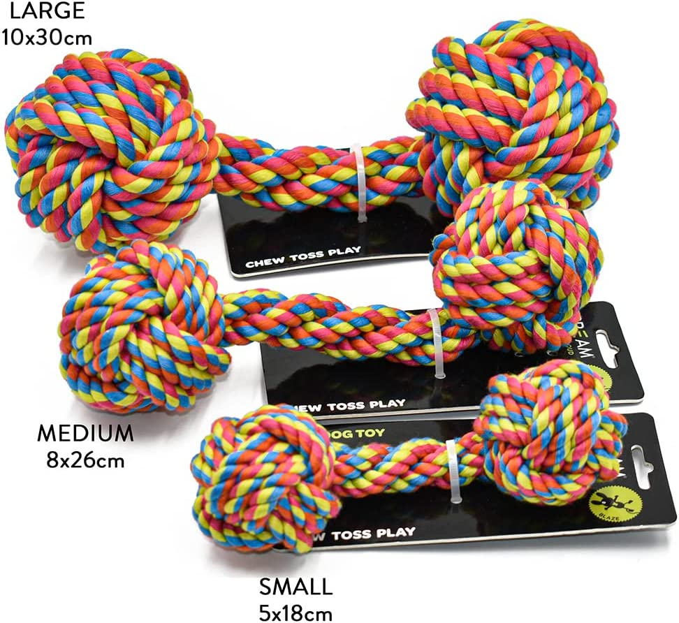 Scream Rope FIST Dumbbell Dog Toy 8X26Cm image number 1