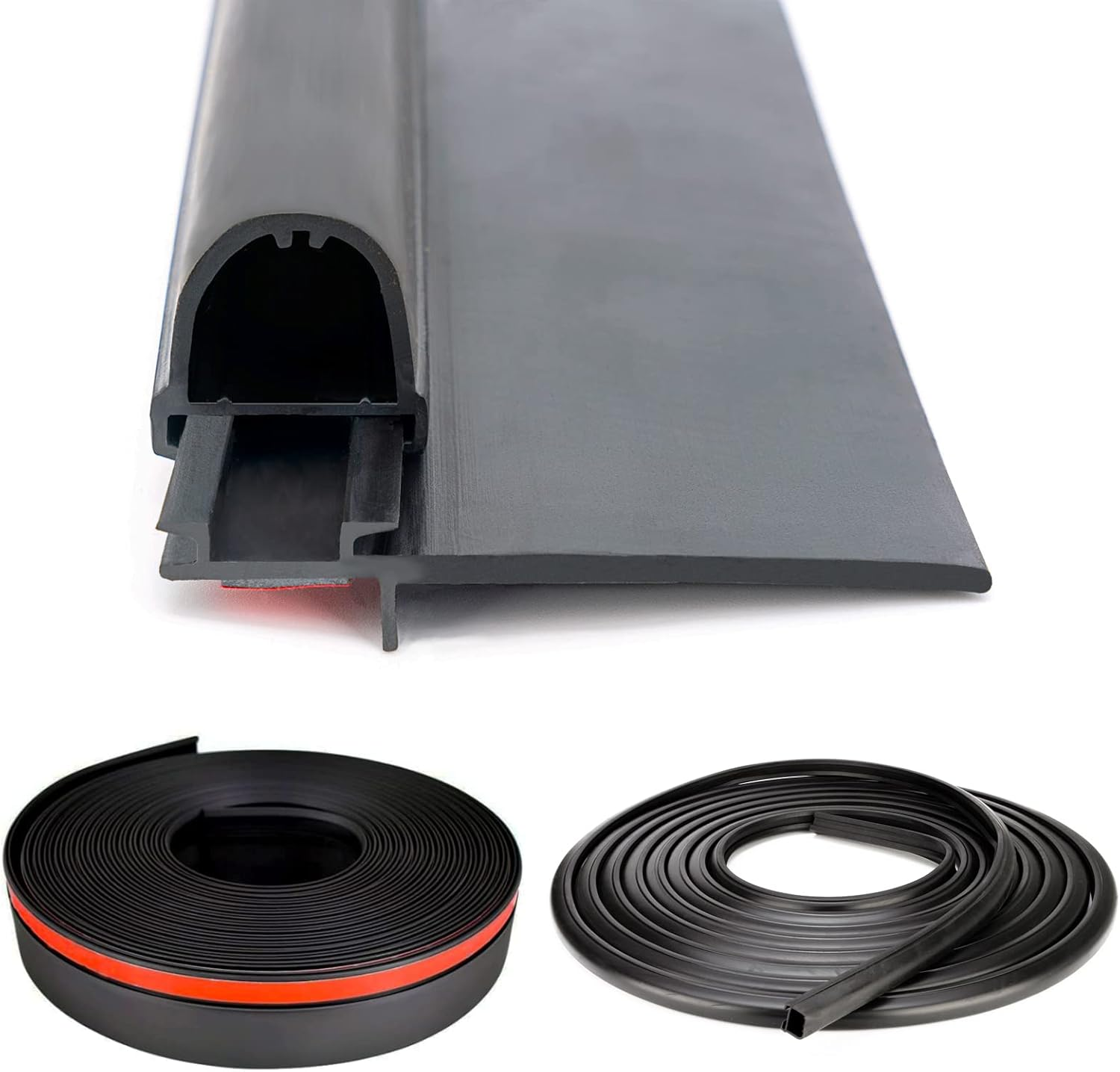 D-Seal RV Slide Out Seal 018-312-EKD RV D Seal Wiper Weather Stripping for Slides 1" X 15/16" X 35' Camper Slideout System Black Rubber