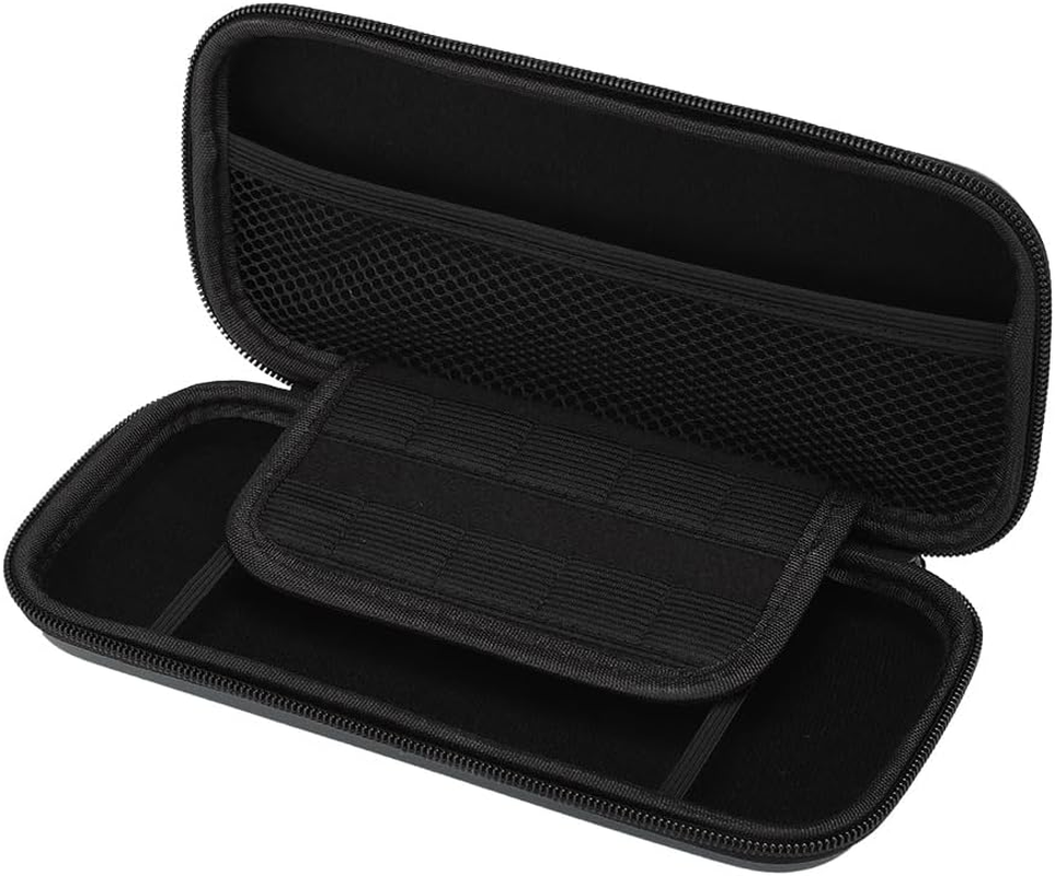 Waterproof Portable EVA Hard Carrying Bag Storage Case for Switch Lite Console with Super Large Space, Scratch Protection, Pocket for Accessories (Grey) image number 4