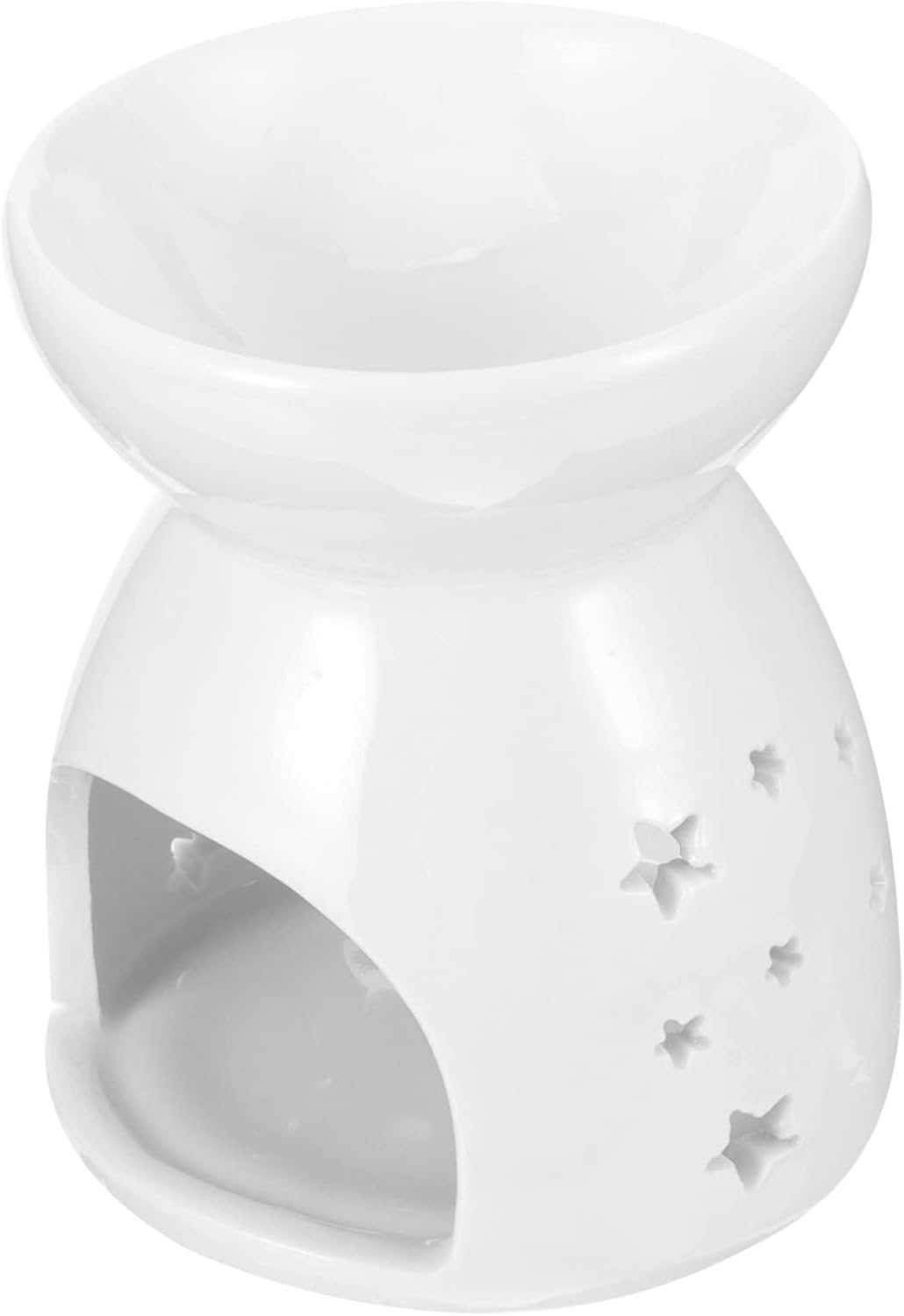 Ceramic Wax Melt Burner Small Tealight Candle Holder Hollow Incense Aroma Diffuser Creative Essential Oil Warmer for Home Decor