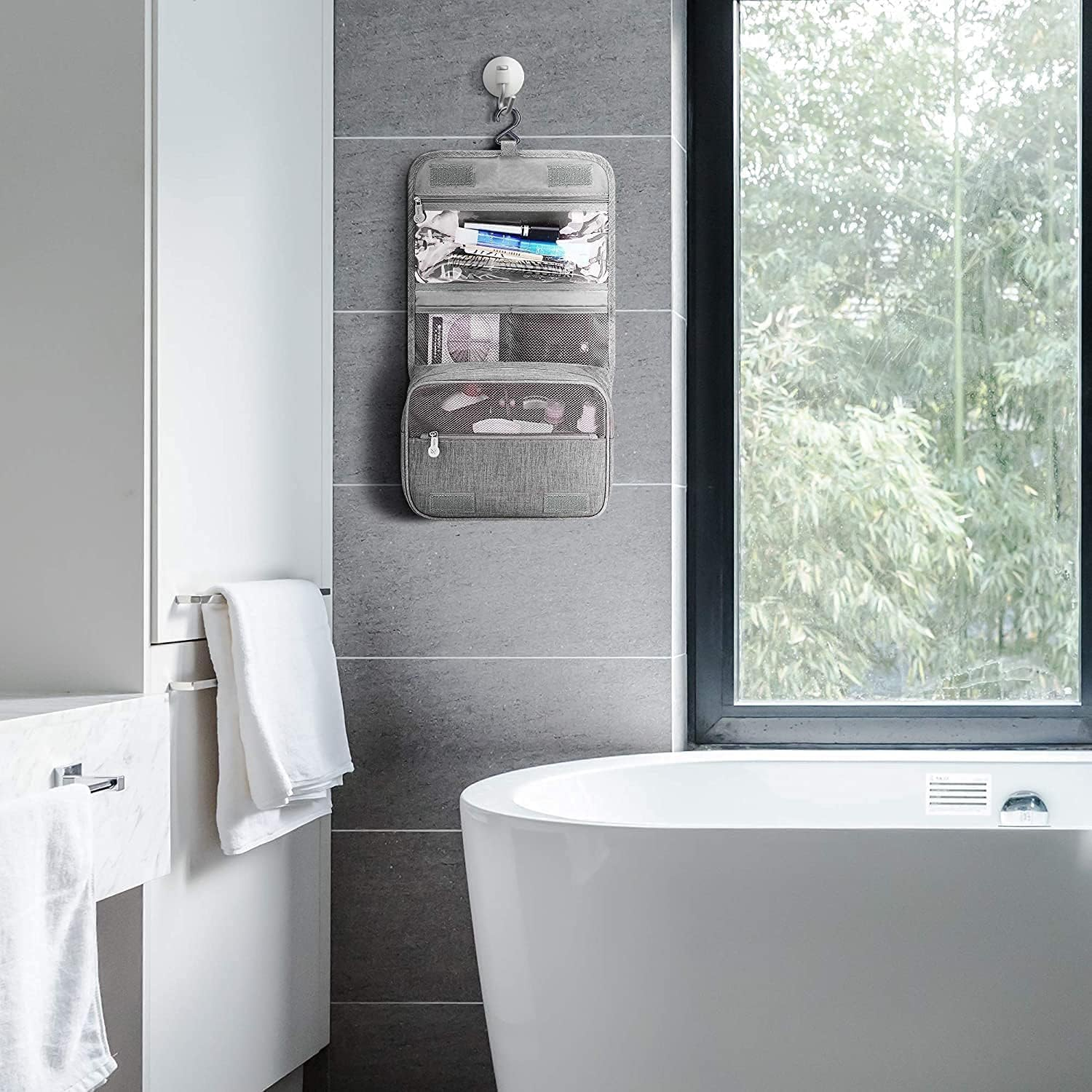 Travel Bag Toiletry Bag with Hanging Hook,1Pc Portable Hanging Travel Toiletry Bag,Foldable Travel Hanging Toiletry Bag,Hanging Travel Toiletry Bag Folding Travel Wash Bag,Hanging Toiletry Bag Folding