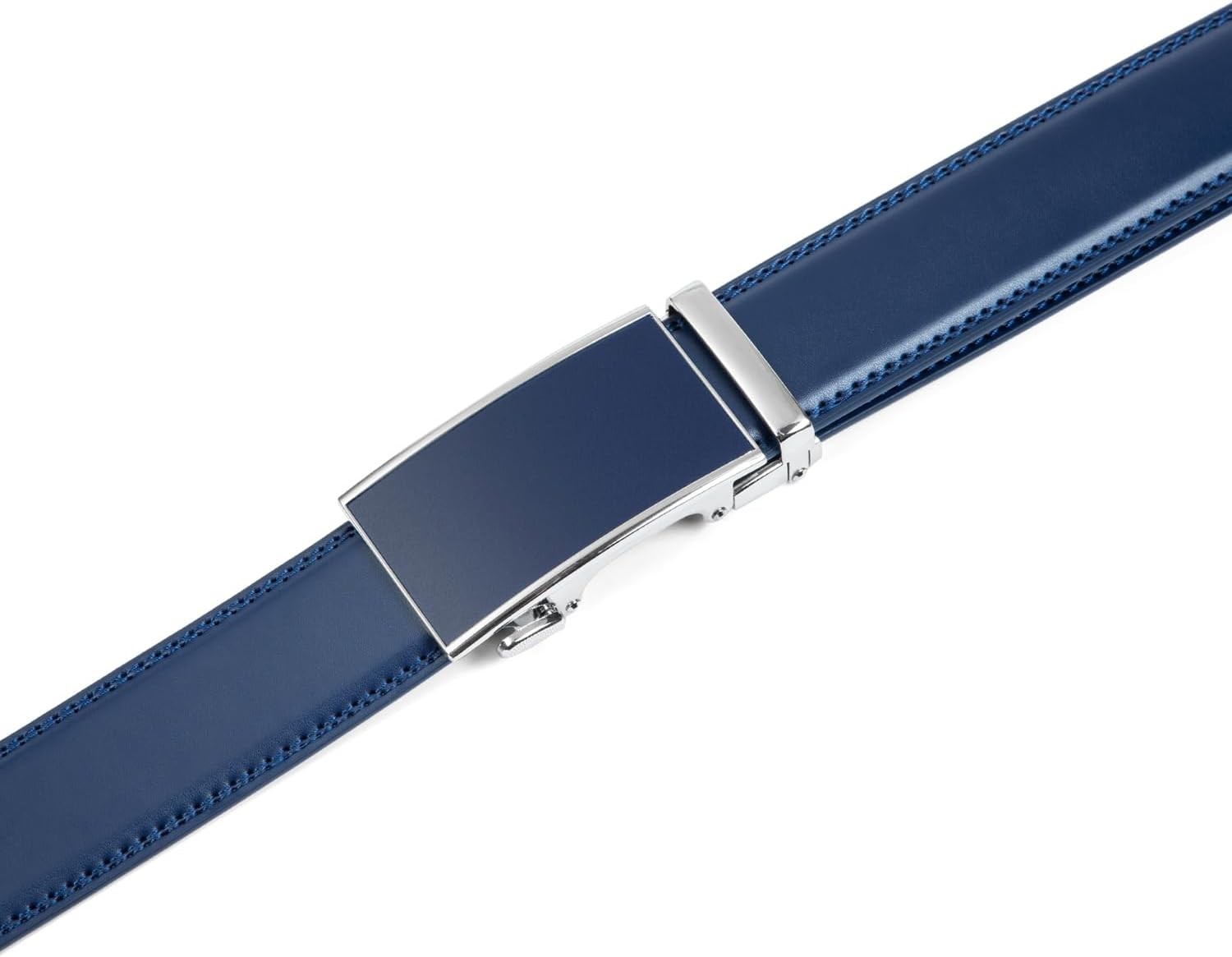 Belt for Men,Leather Ratchet Click Dress Belt with Automatic Slide Buckle Adjustable-35Mm Wide image number 5