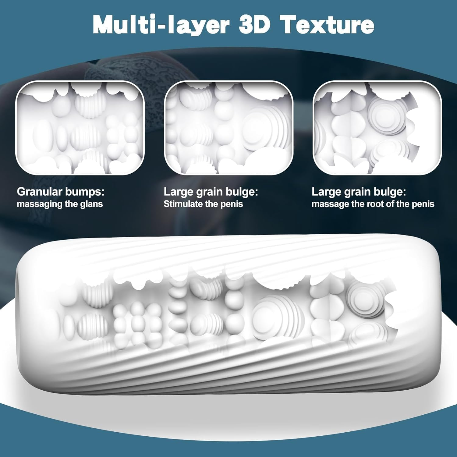 Male Masturbator Sex Toys for Men, Adult Sex Toy Pocket Pussy, TPE Male Masturbation Sleeve, Penis Training for Men,3D Realistic Texture Spiral Tunnel Couple Sex Toy & Game image number 6