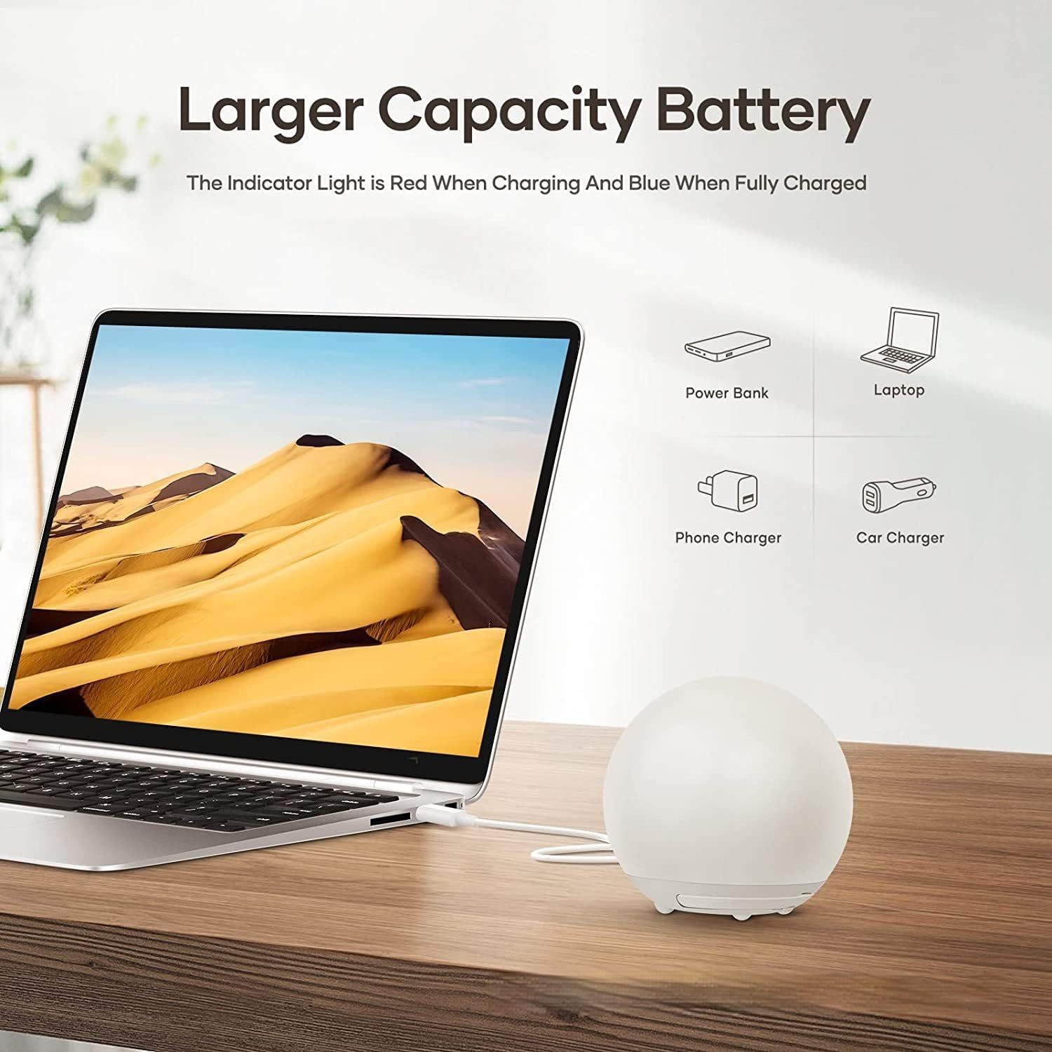 Portable Egg Shaped Night Light for Kids, Dimmable LED Touch Lamp with RGB & Warm White Modes, Rechargeable Silicone Table Lamp with Hidden Handle, Nursery Bedroom Decor, Baby Girl Boy Gifts image number 1