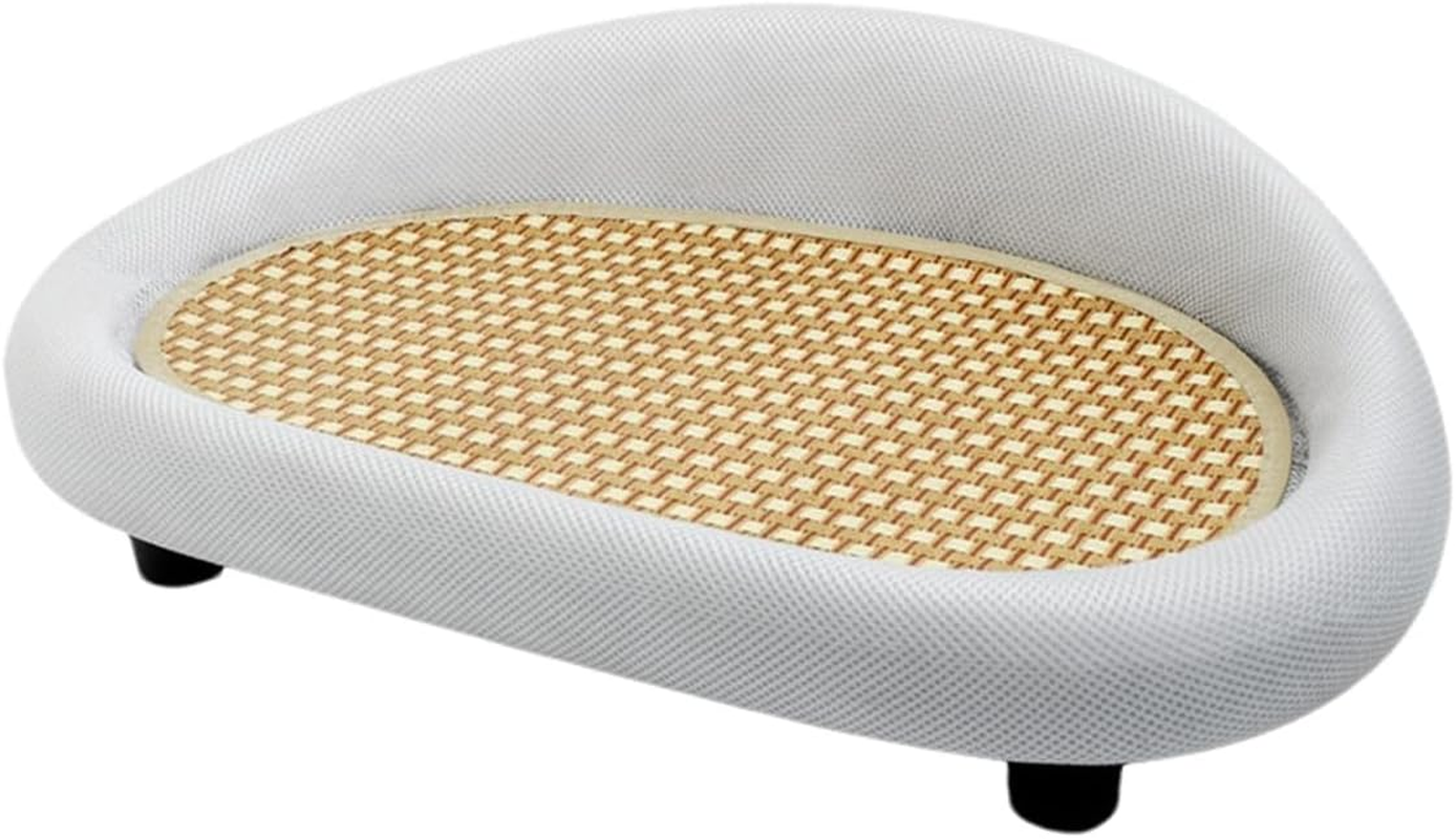 AIMALL 19.7 Inch Cat Scratching Board and Sofa - Integrated Sisal Cat Claw Pad with Comfortable Velvet Nest, Scratch-Resistant Cat Furniture