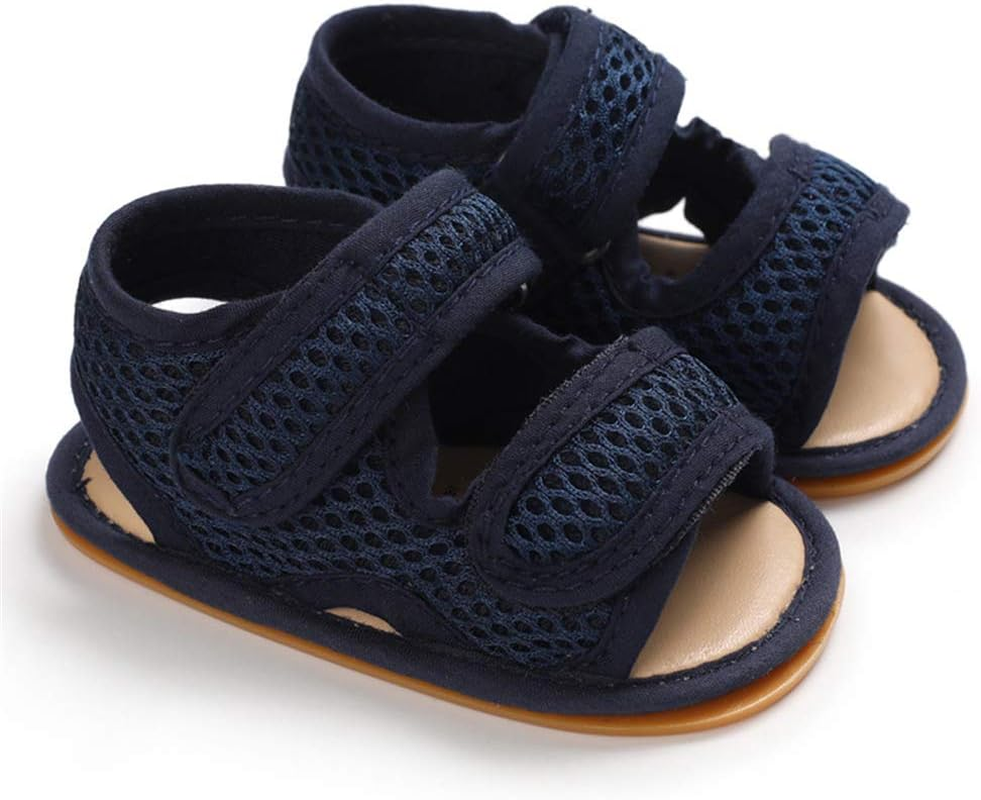 Lafegen Infant Baby Boys Girls Summer Sandals Anti-Slip Rubber Sole First Walkers Crib Shoes image number 1