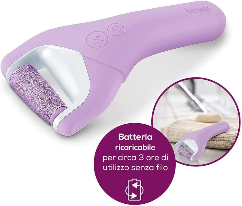 Beurer MP 59 Waterproof Callus Remover, Electric Callus File with 2 Speed Levels, Also Suitable for Strong Calluses, Battery Operated, for Wet and D image number 1