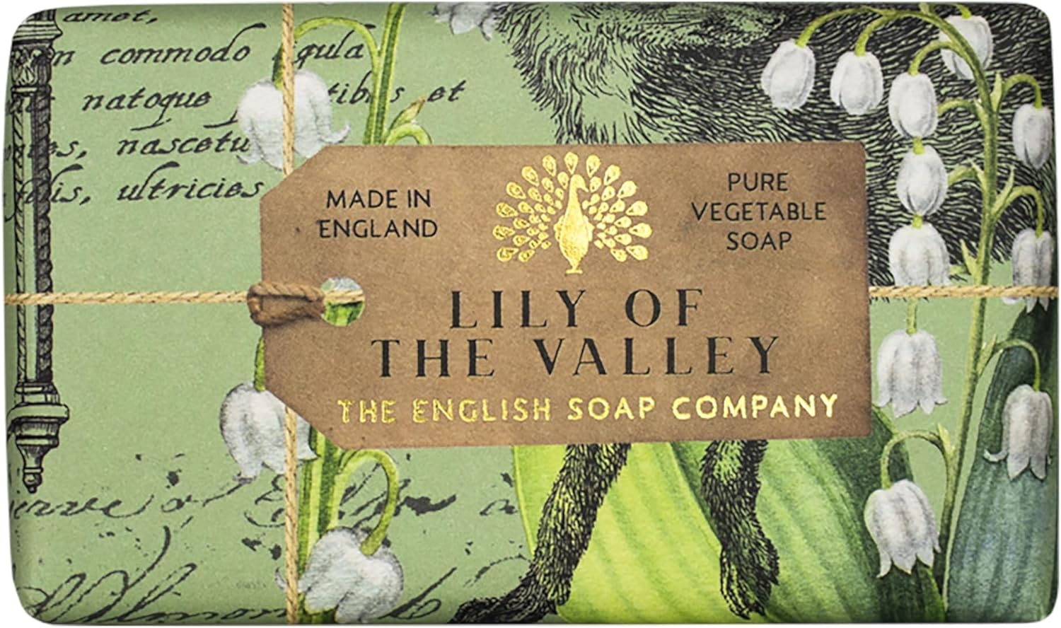 The English Soap Company Anniversary Wrapped Soap Bar, Lily Shea Butter Soap Bar, Moisturising Soap Bar for Face and Body, Lily of the Valley Scent 190G image number 5