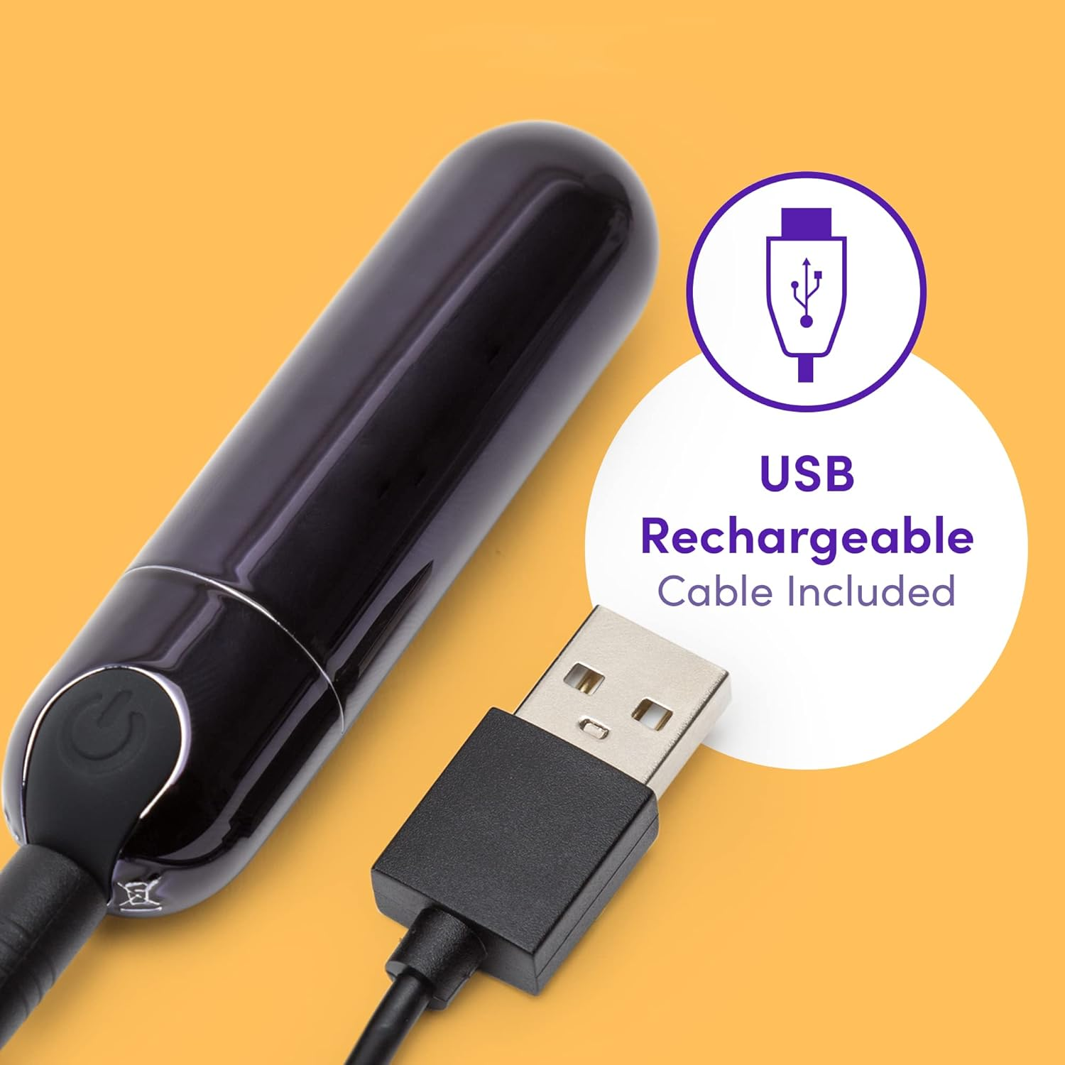 Lovehoney Glow up Bullet Vibrator - 3 Inch Easy to Use - 10 Function Bullet Mini Vibrator for Women - Rechargeable & Waterproof - Black image number 3