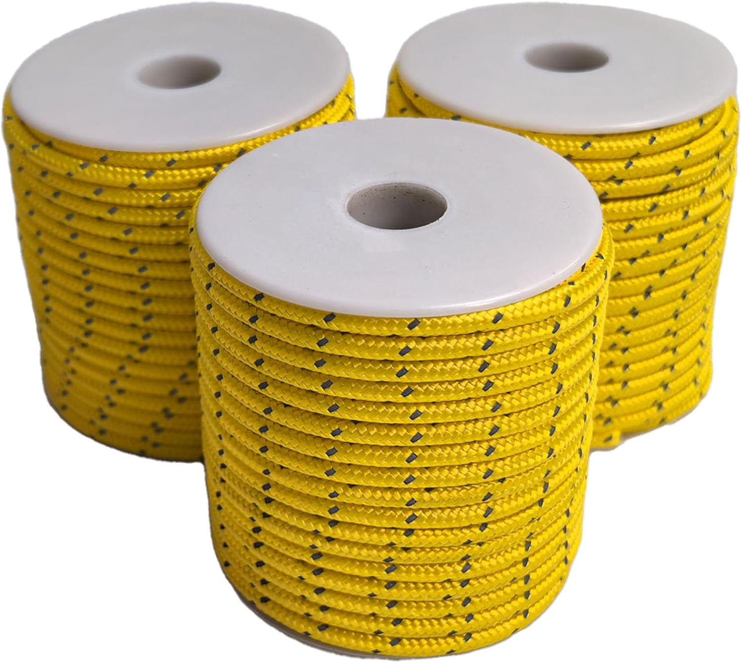 Dyneema Reflective Rope -2Mm 400Kg Fracture Strain - Suitable for Tents, Kite Surfing, and Other 65 Feet (Red, 2Mm)